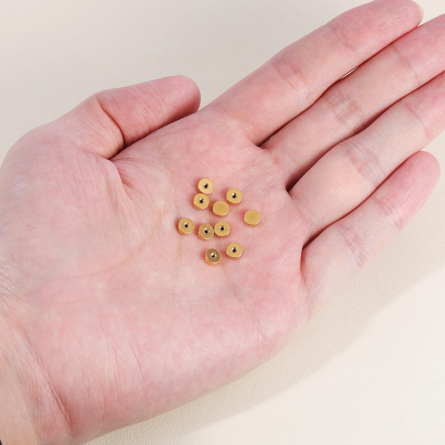 Soportes de Pendientes de Acero Inoxidable AOEDEJ 8 Pares 1.2mm