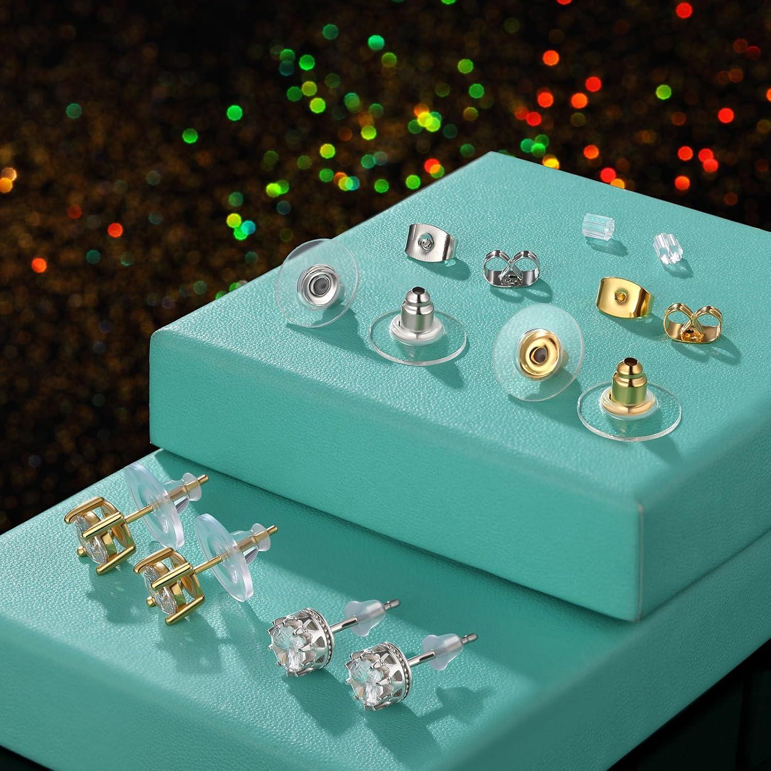 500 Respaldos de Pendientes Clutch Hazifes - 7 Estilos Hipoalergénicos