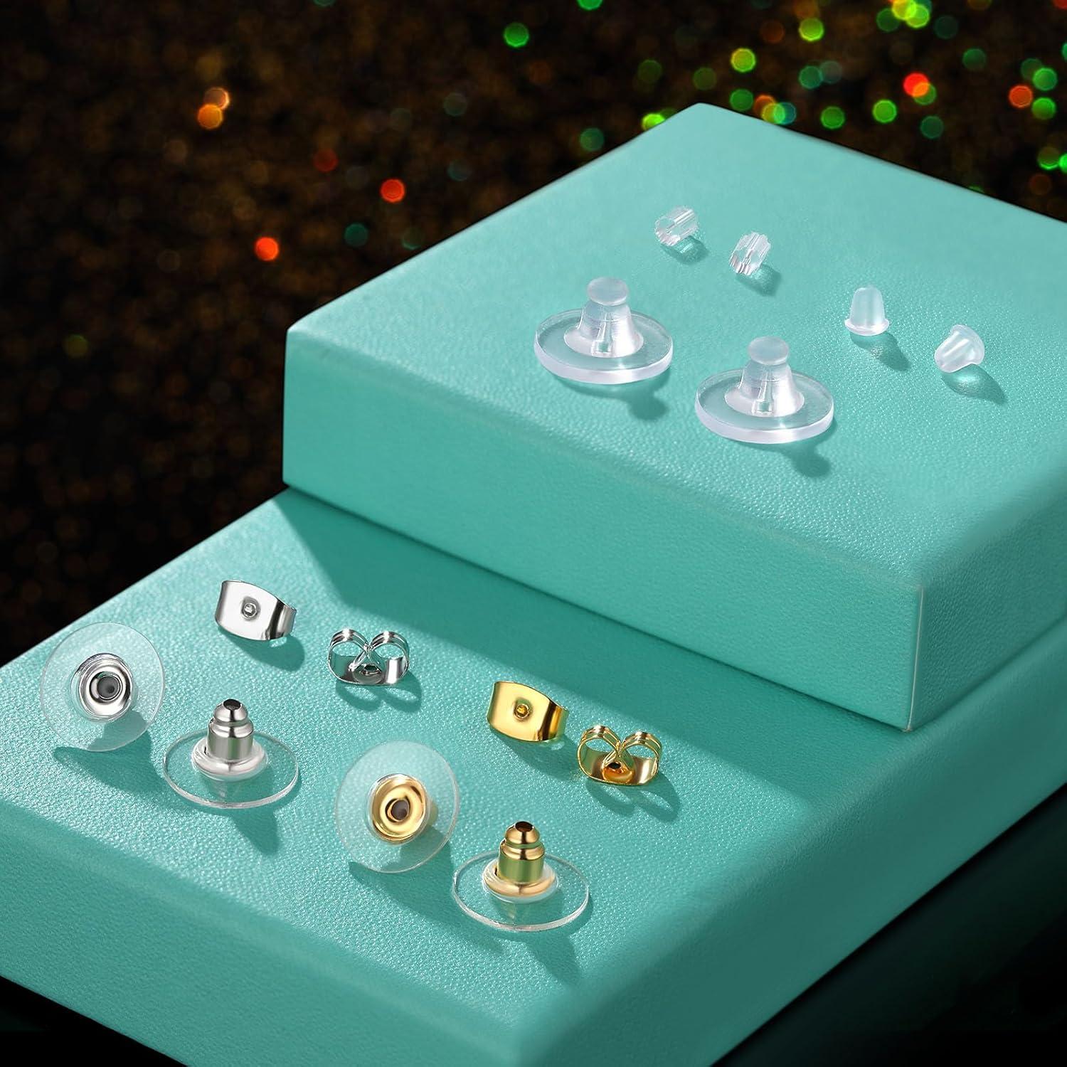 500 Respaldos de Pendientes Clutch Hazifes - 7 Estilos Hipoalergénicos