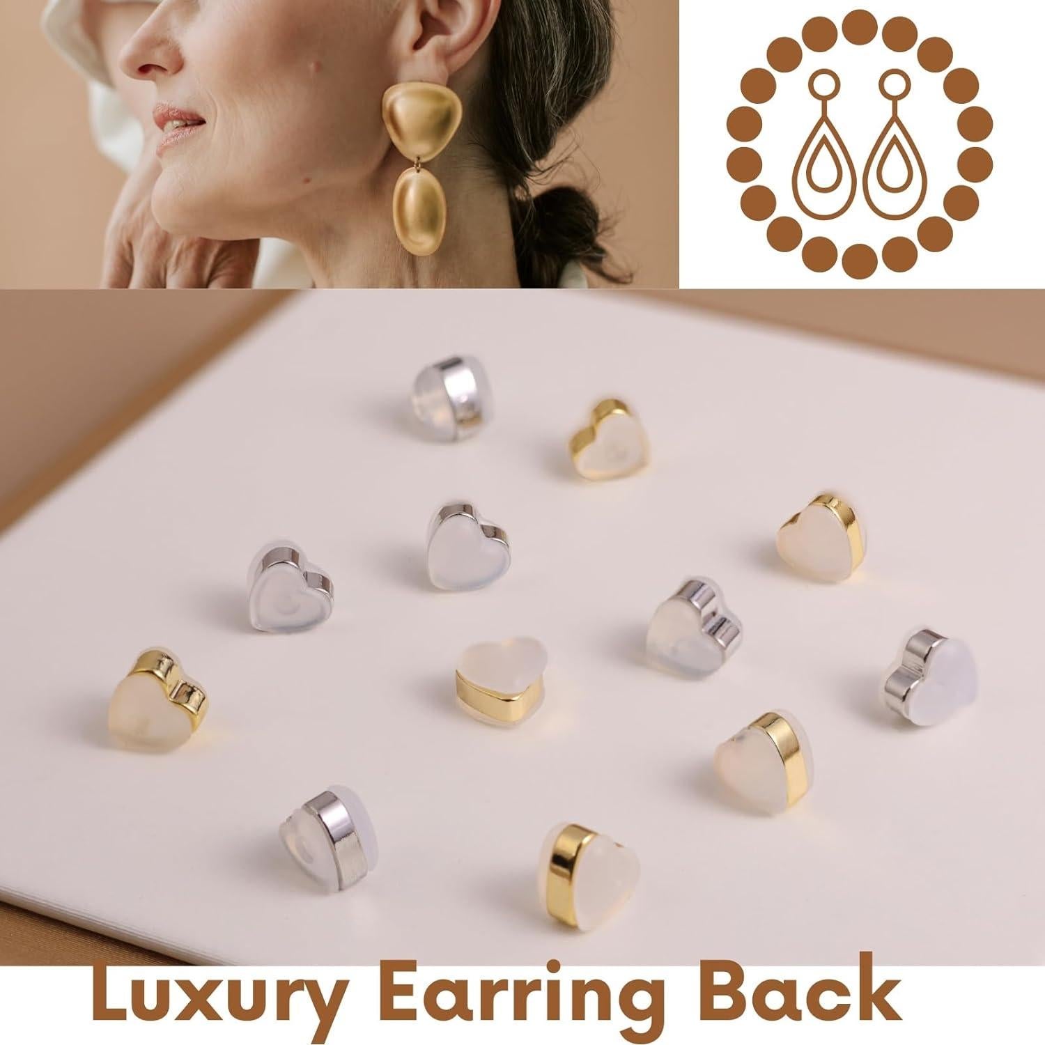 Resortes de Silicona para Pendientes VeekyVicky - Pack de 12