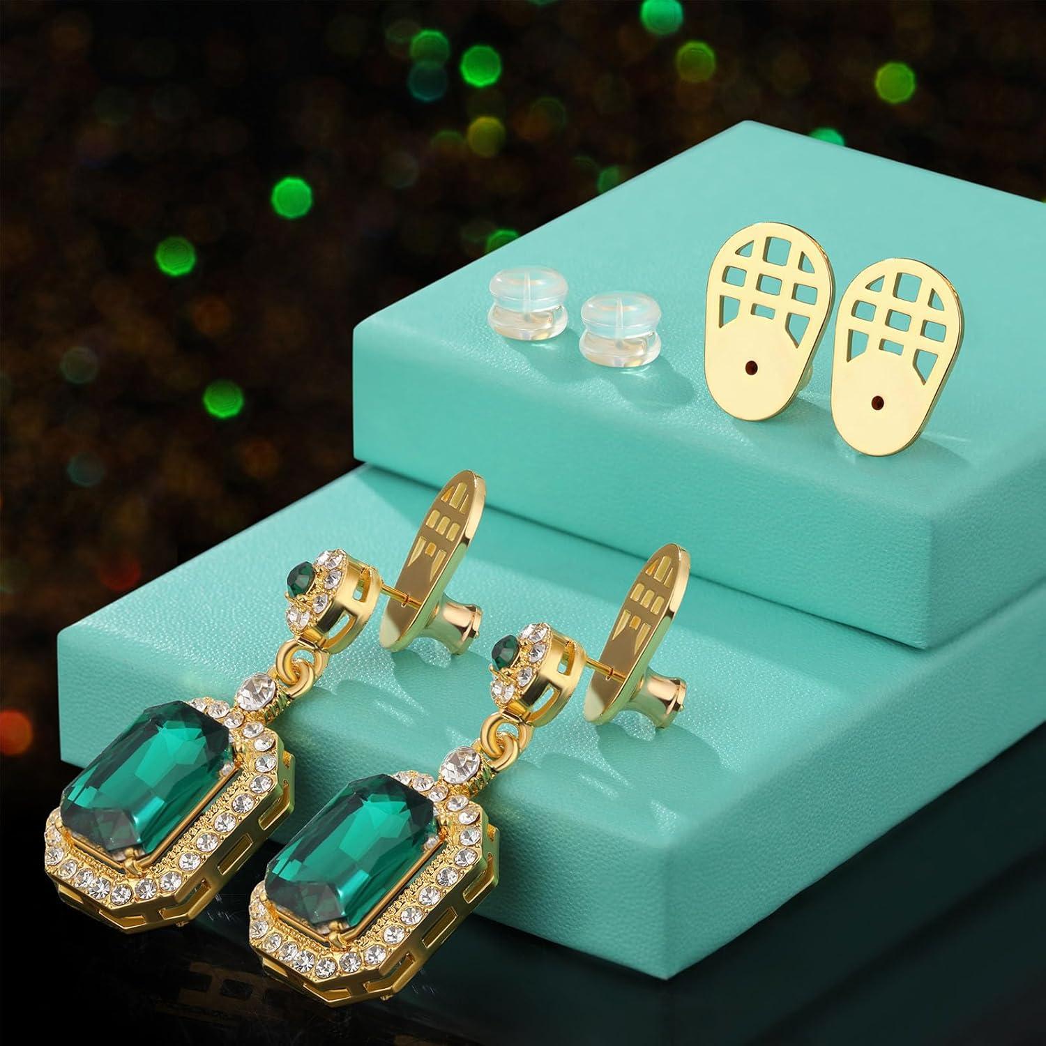 Respaldos de Pendientes Hazifes 12mm Bloqueo Hipoalergénicos 6 Pcs