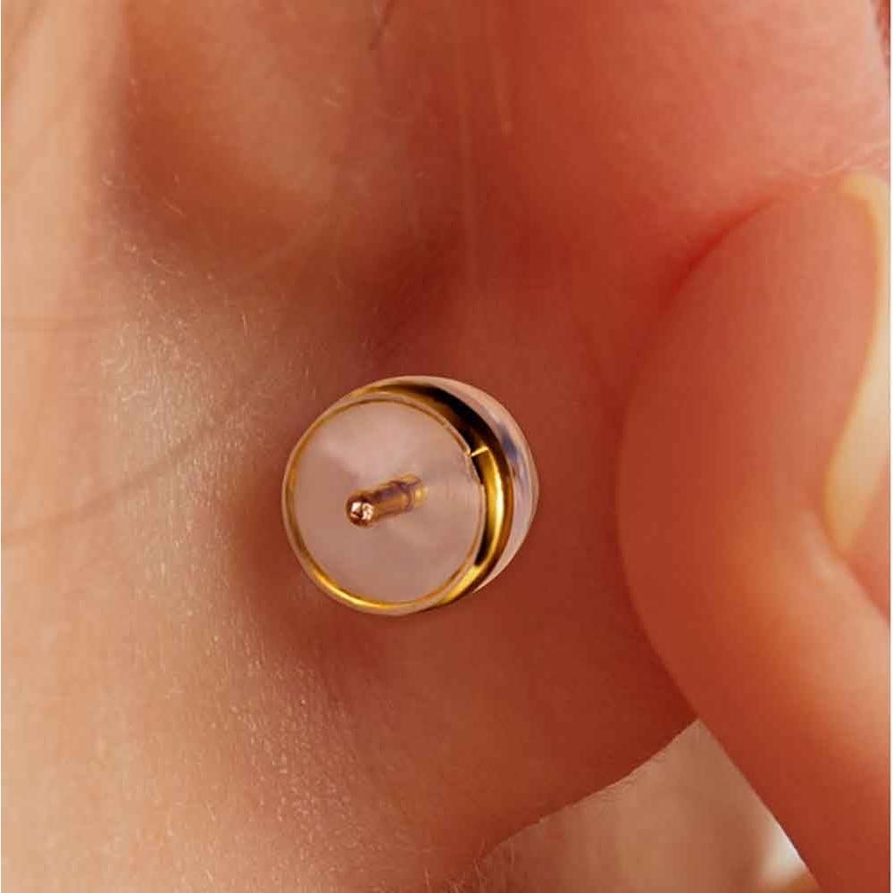 6 Pares de Respaldos de Aretes VOLUKA Hipoalergénicos Dorados