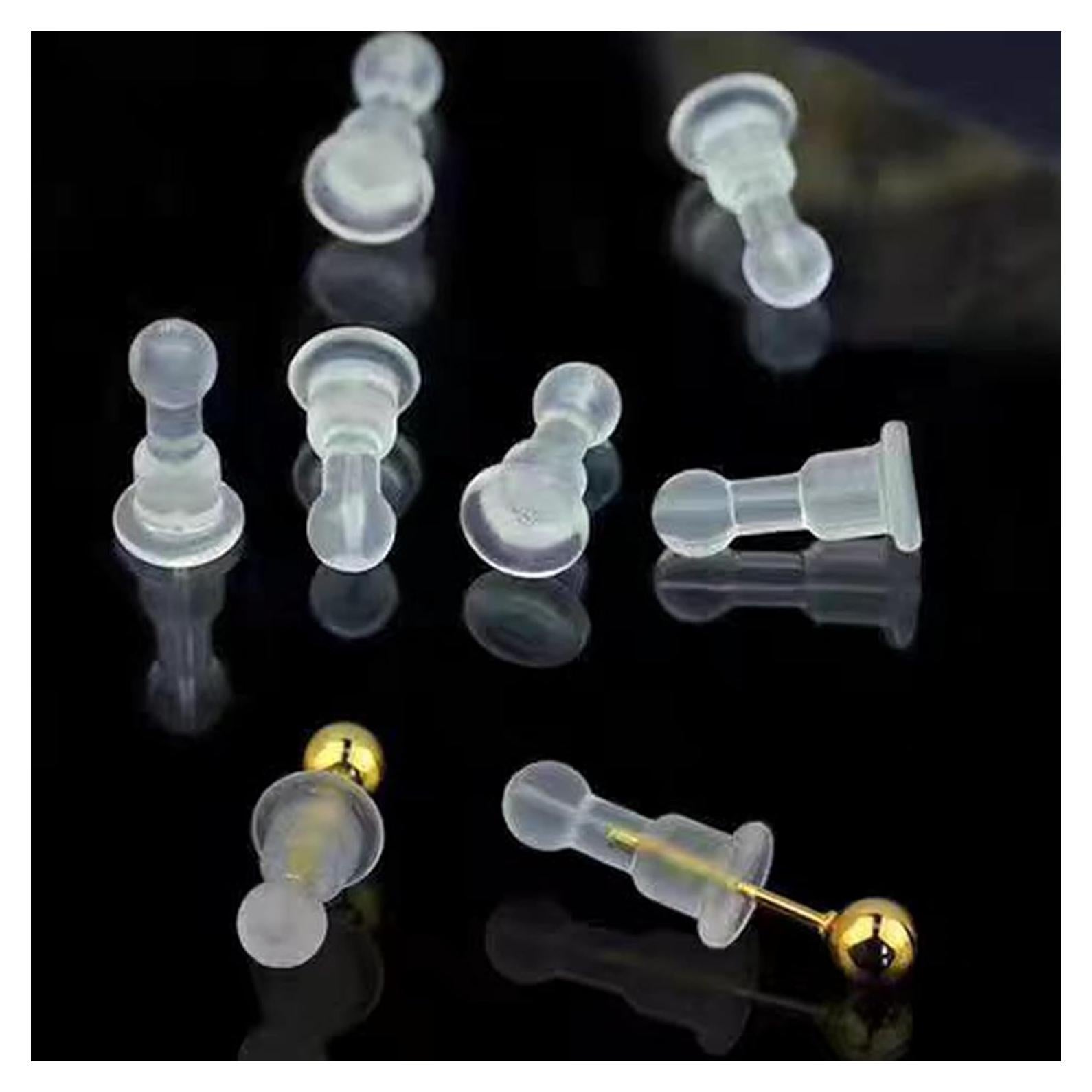 Respaldos de Aretes Suaves Meniala 50pcs Grado Médico TPE