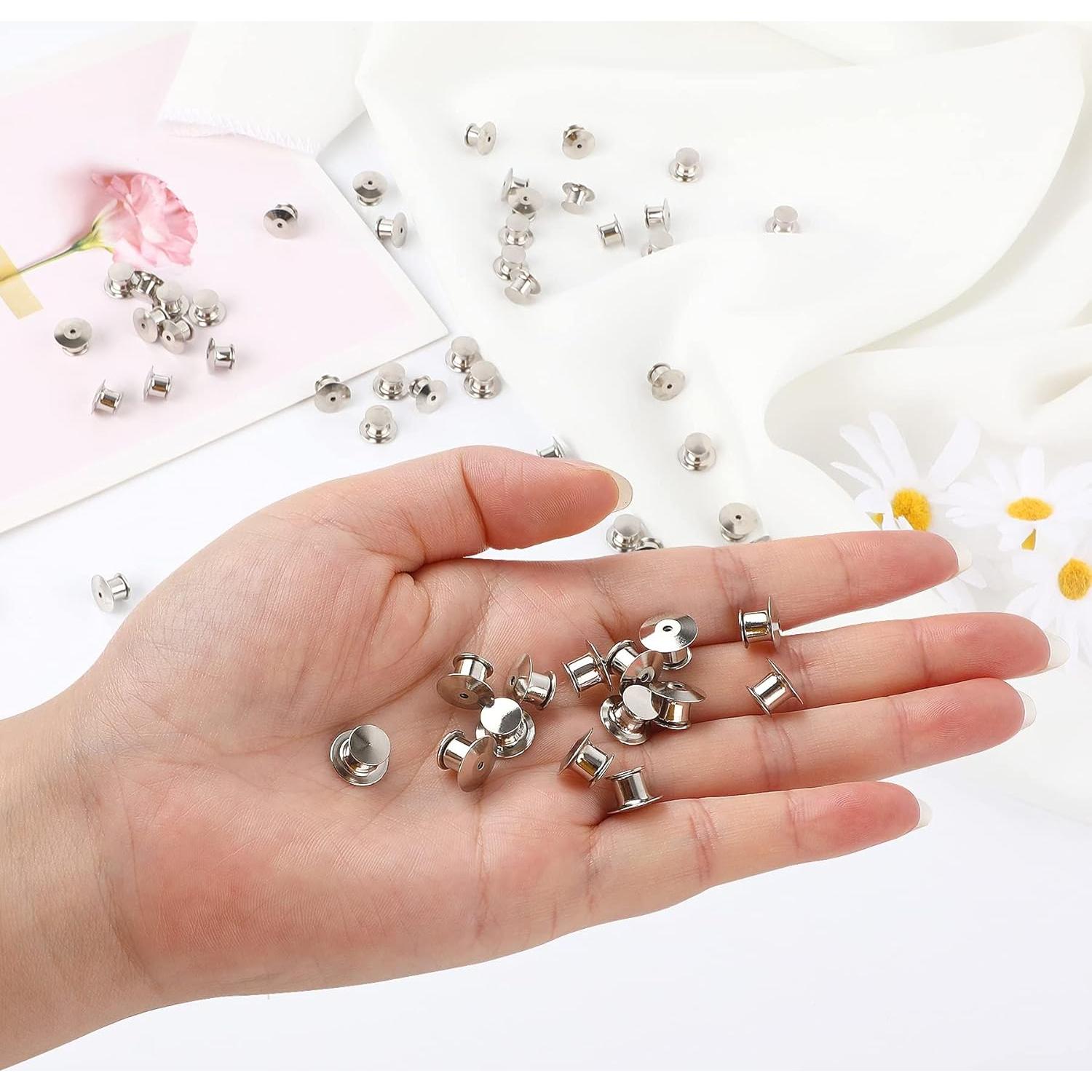 30 Sujetadores de Pin Metálicos DECYOOL Cobre Niquelado