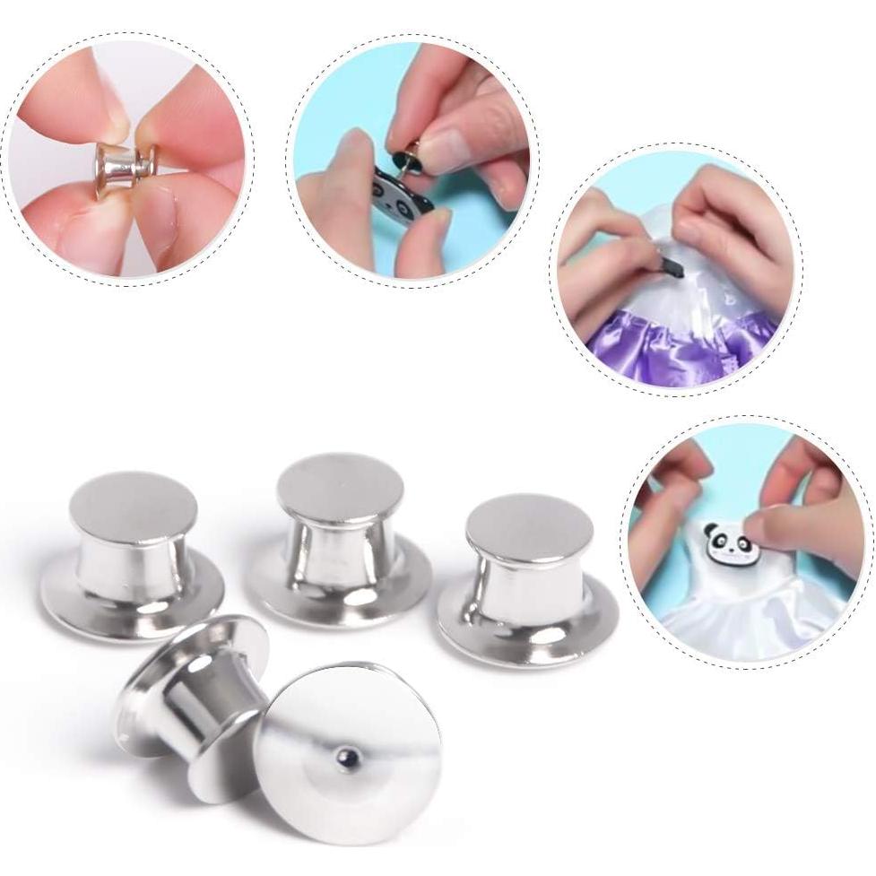 30 Sujetadores de Pin Metálicos DECYOOL Cobre Niquelado