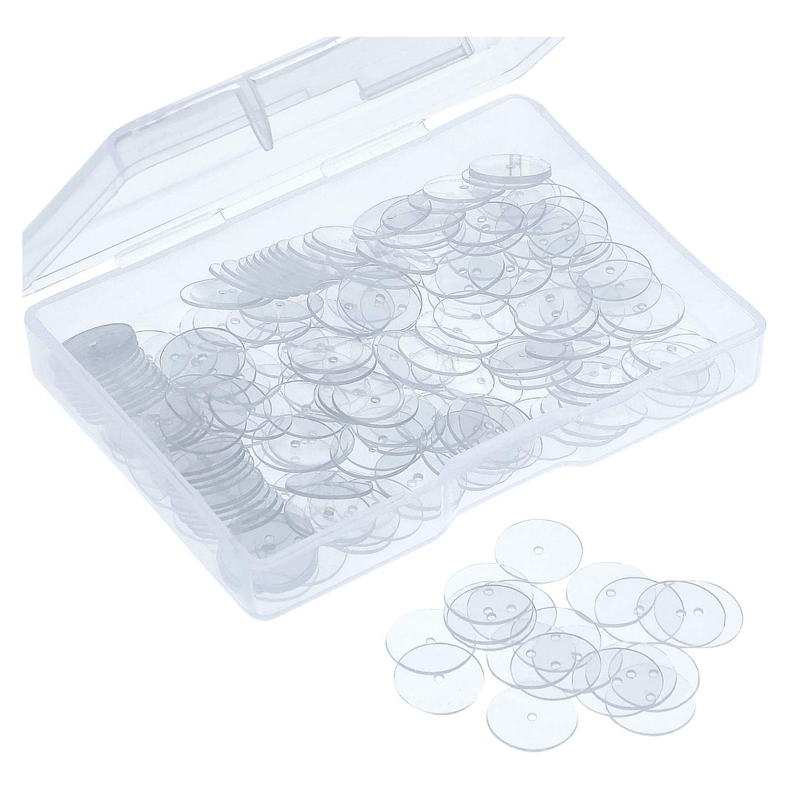 Discos Transparentes WILLBOND para Pendientes - 200 Pcs