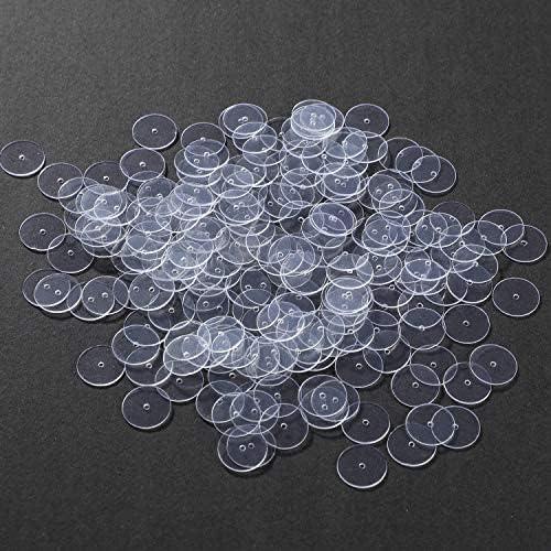 Discos Transparentes WILLBOND para Pendientes - 200 Pcs
