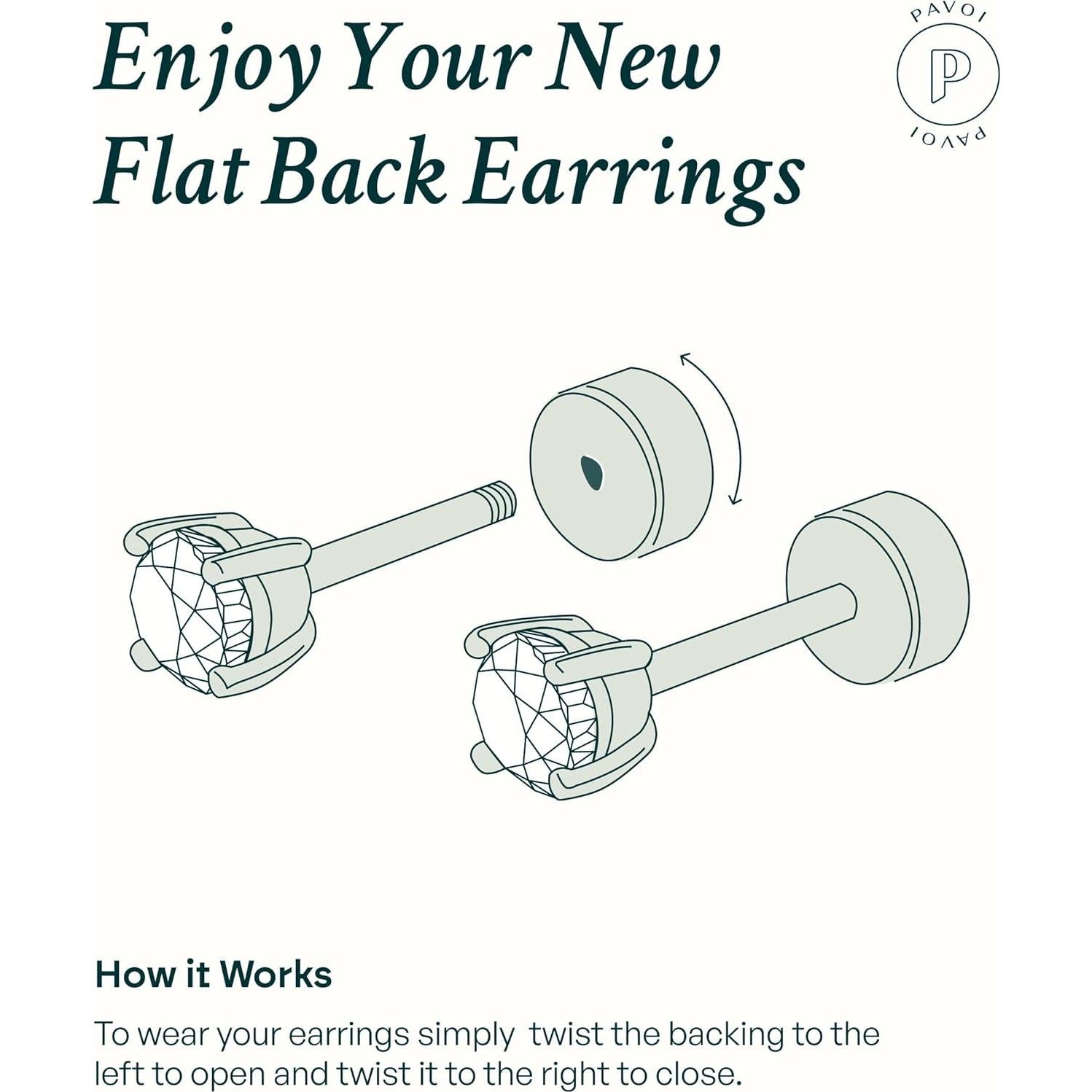 Pendientes de Stud Estrella PAVOI Plata 925 Oro 14K Mujeres