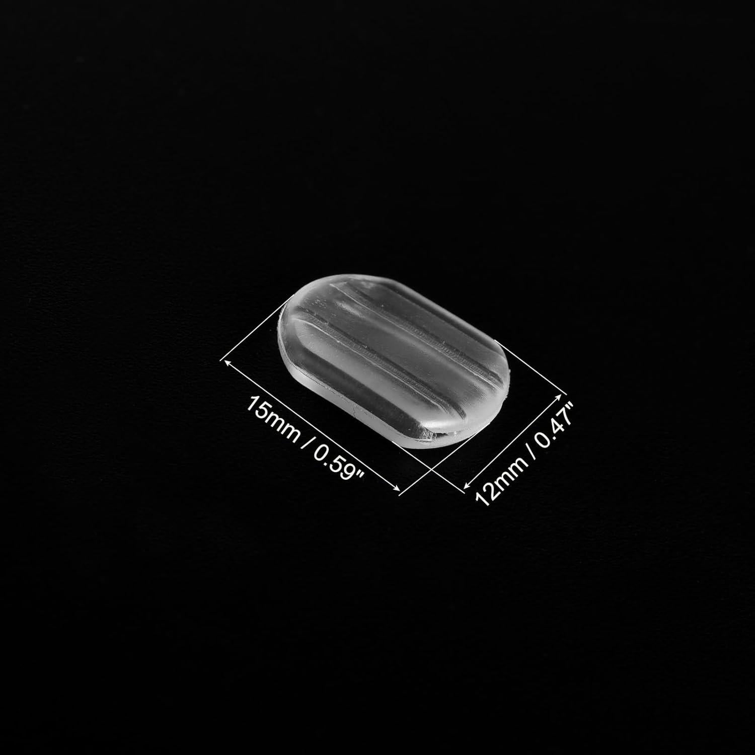 Almohadillas para Pendientes Clip-On uxcell 40pcs Silicona 15x12mm