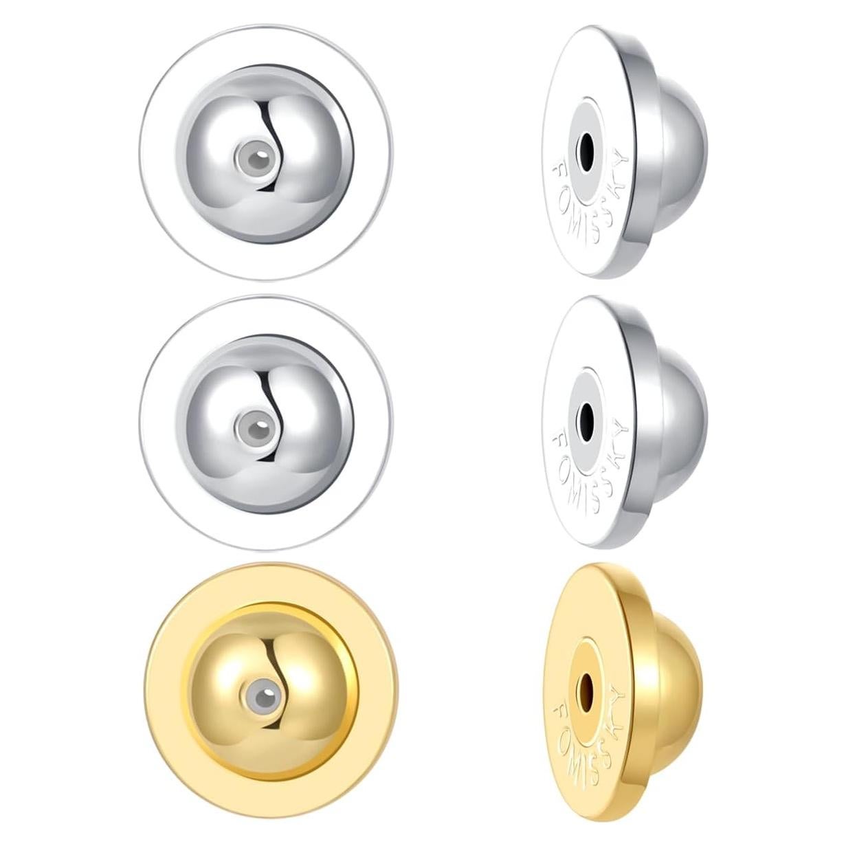 Soportes para Pendientes Fomissky-sisa 3 Pares Hipoalergénicos