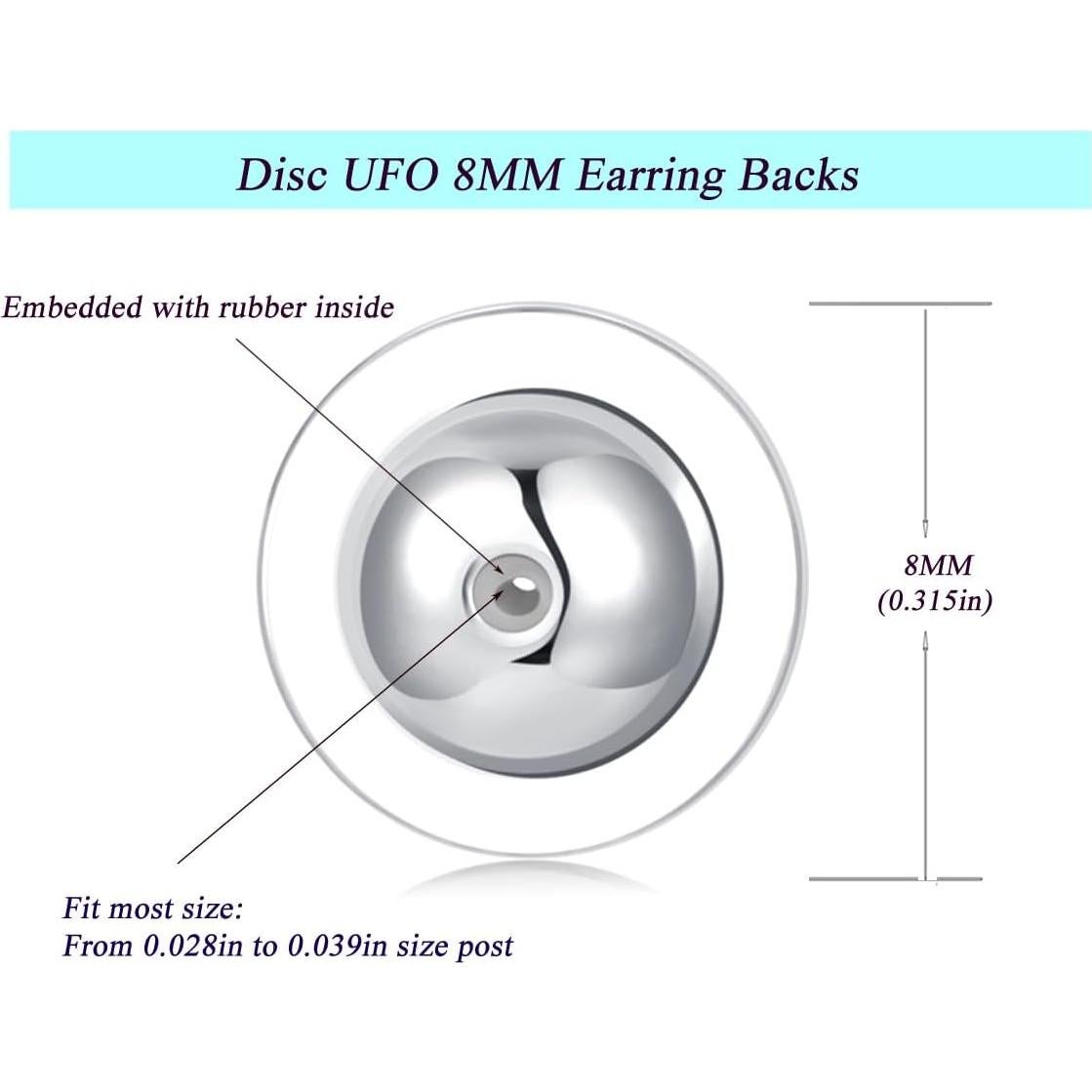 Soportes para Pendientes Fomissky-sisa 3 Pares Hipoalergénicos