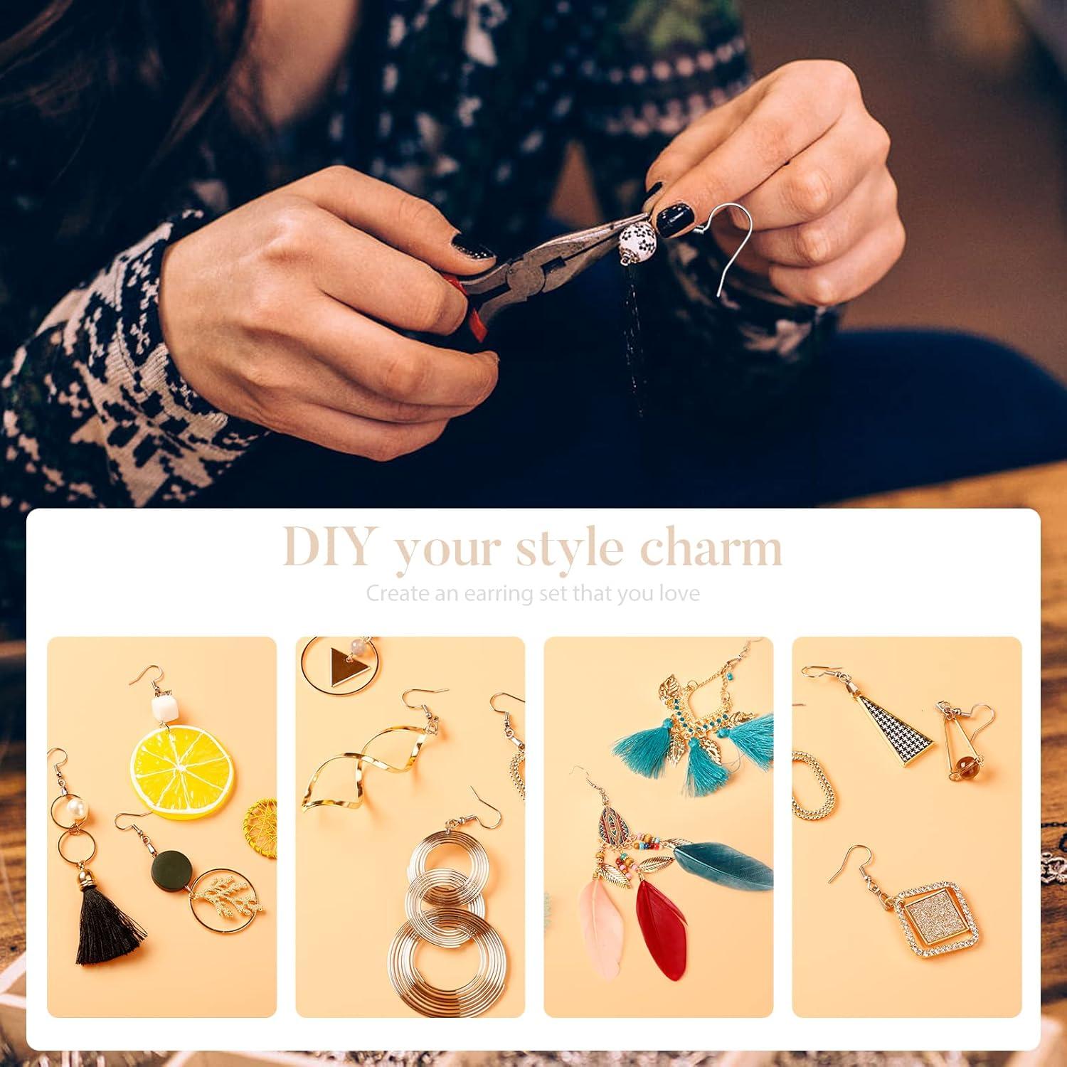 Ganchos de Aretes Hipoalergénicos VIW Acero Inoxidable 100 Piezas