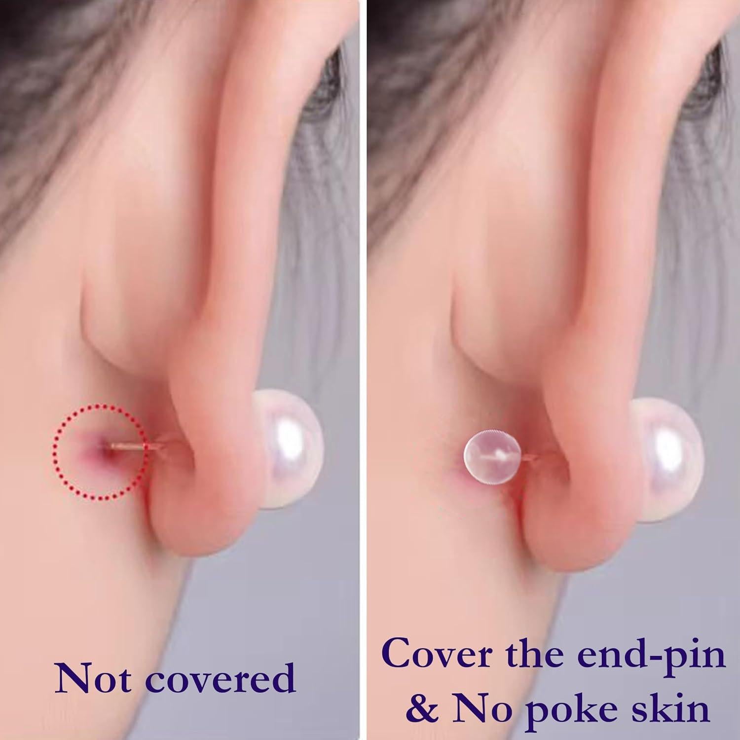 Respaldos de Aretes Suave OwlkOrmy 30Pcs TPE Impermeables