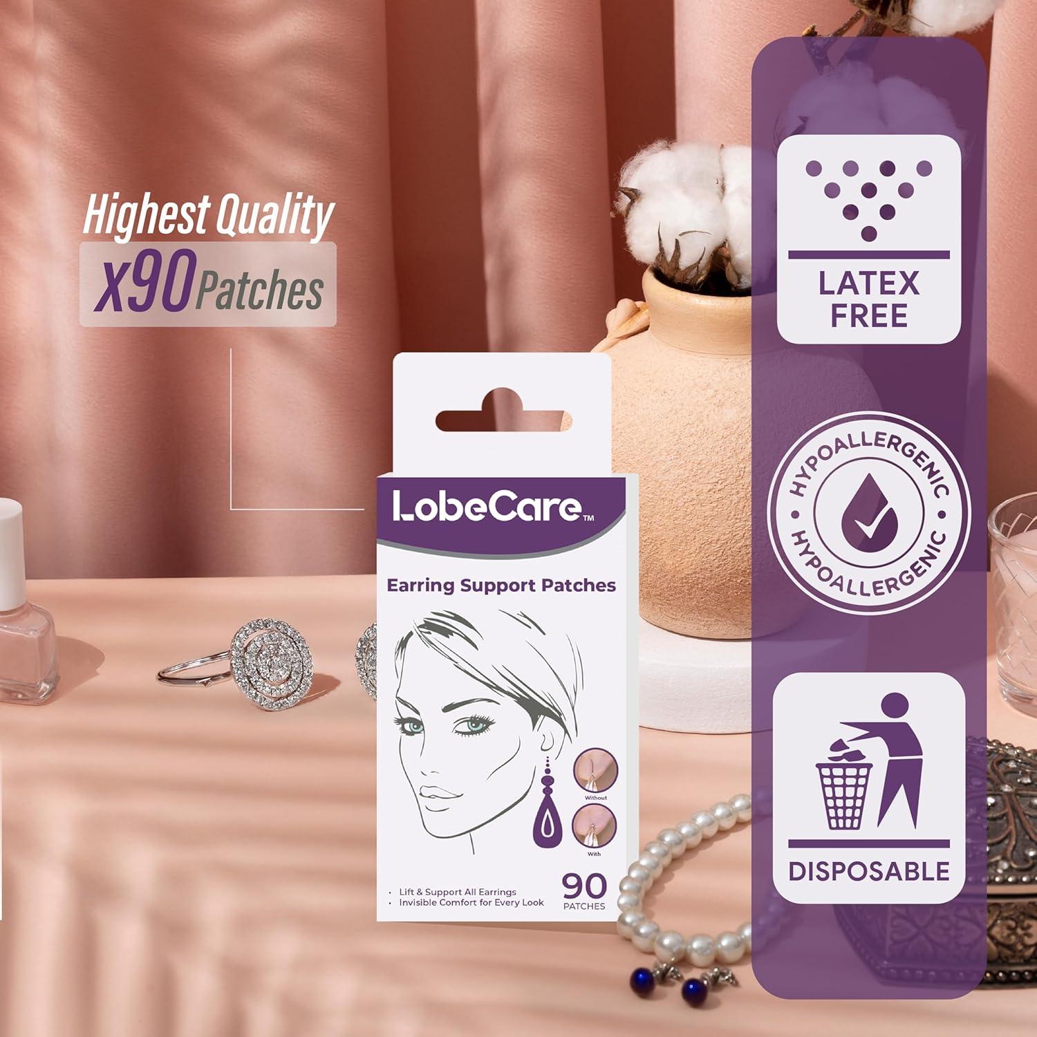 Parches de Soporte LobeCare para Lóbulo de Oreja - 90 Piezas