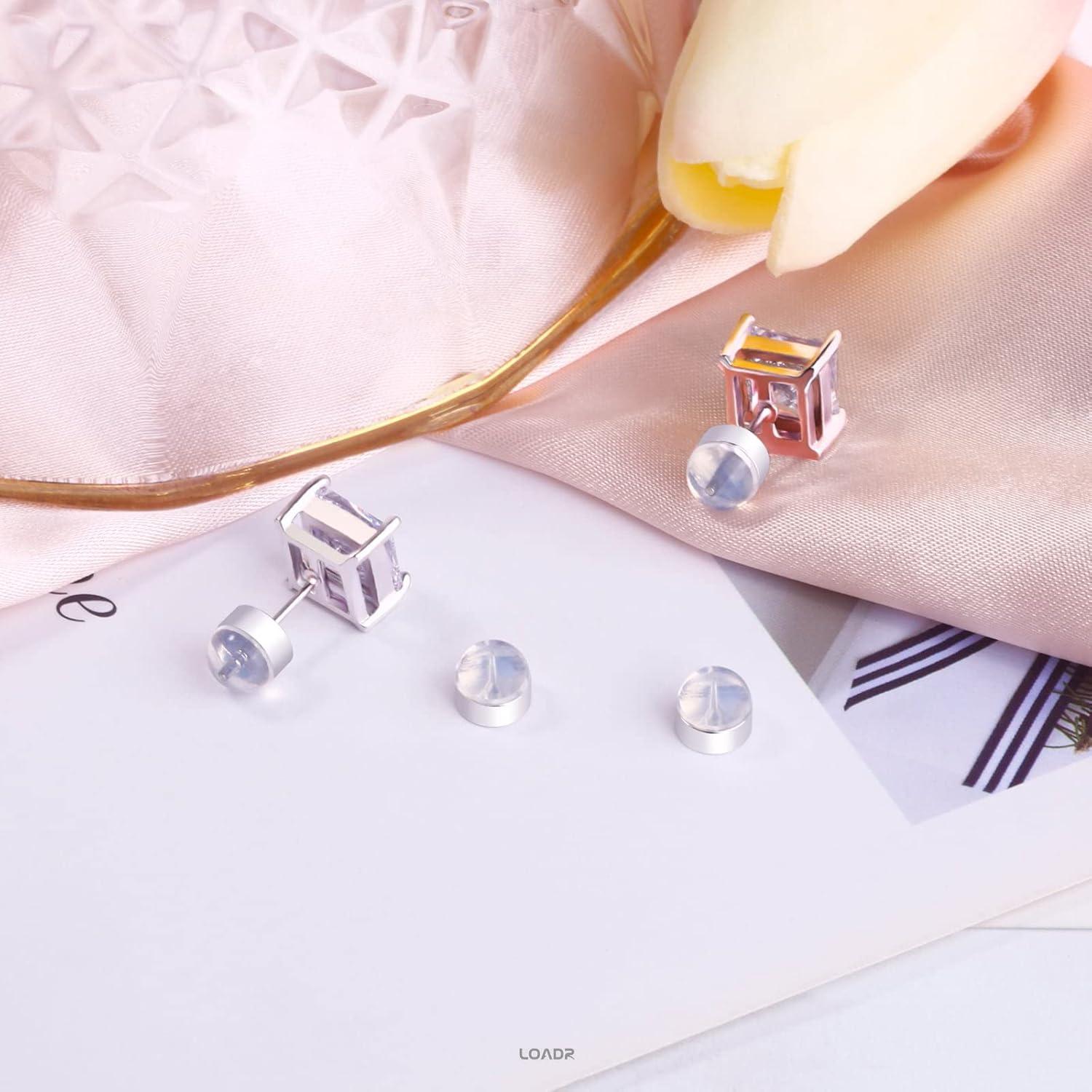 Respaldo de Aretes de Silicona Hipoalergénico LOADR - 6 Pares