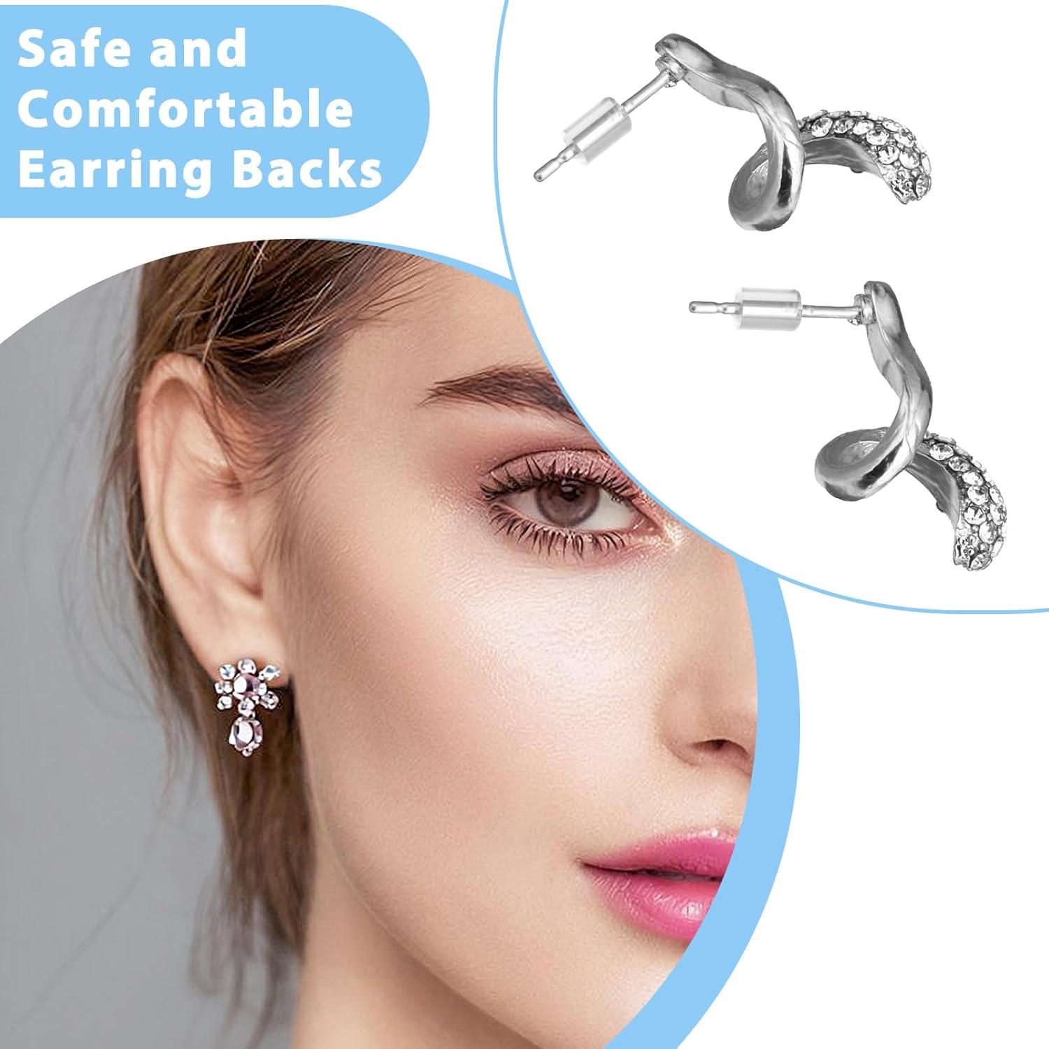 500 Tapones de Silicona Transparentes Hipoalergénicos 3x3.5mm