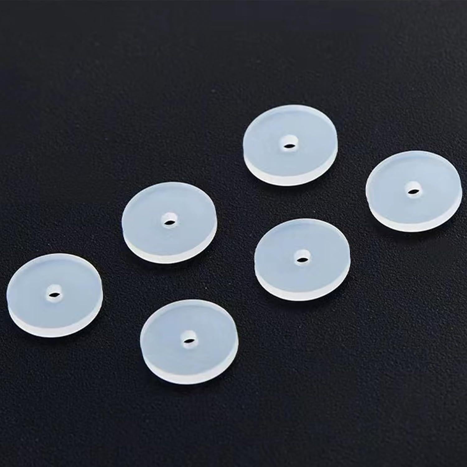 Discos de Silicona para Curación de Piercings Qualima 50 Pcs 7mm