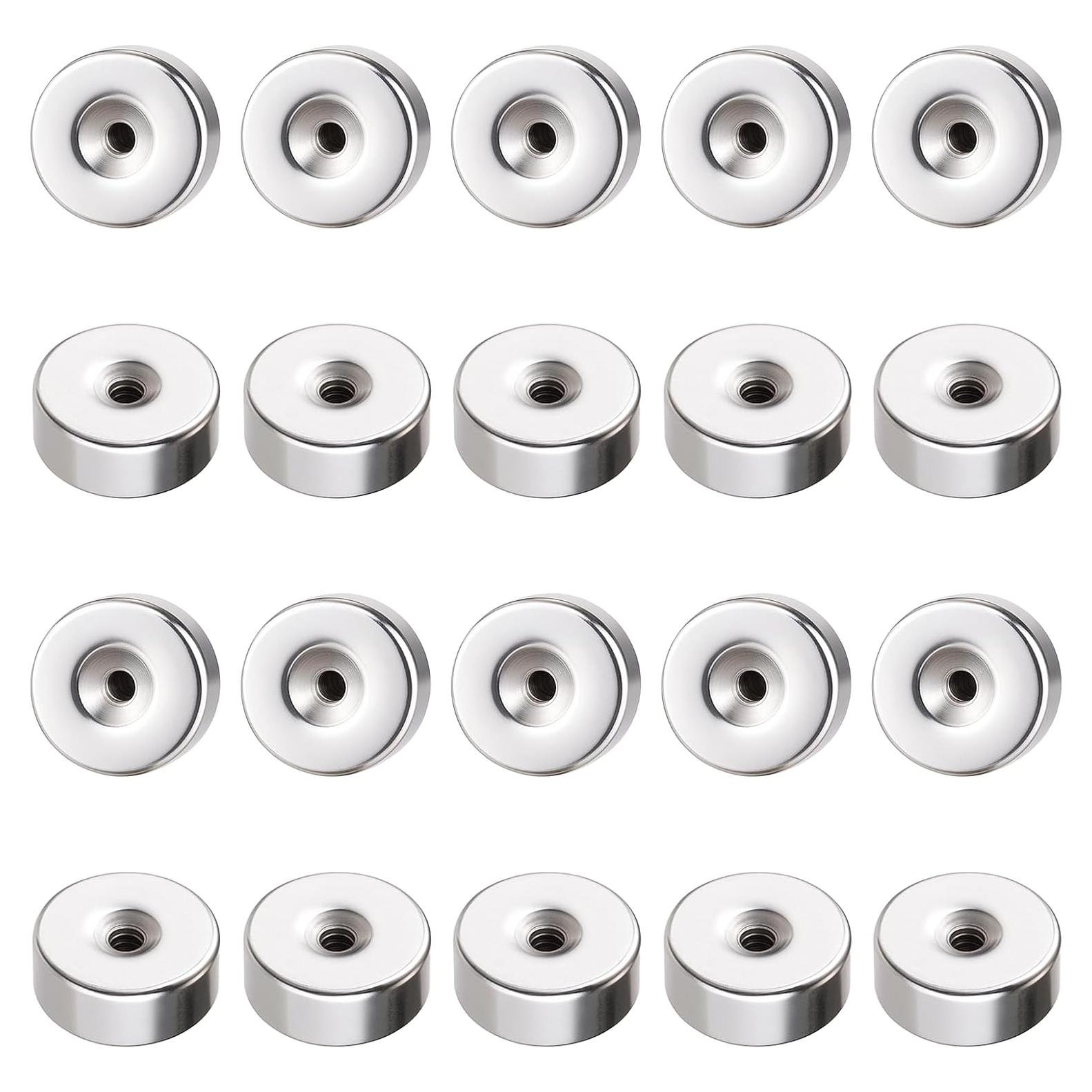 20 Piezas Respaldo de Aretes de Acero Inoxidable Yuomeaz 5mm