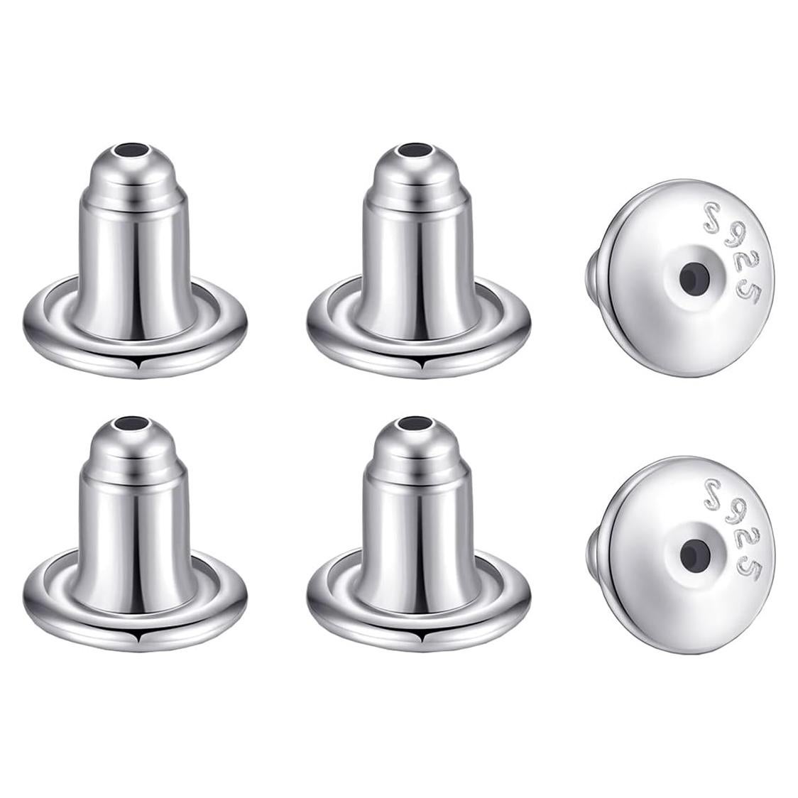 3 Pares de Respaldos de Aretes de Plata Esterlina Wanderbey