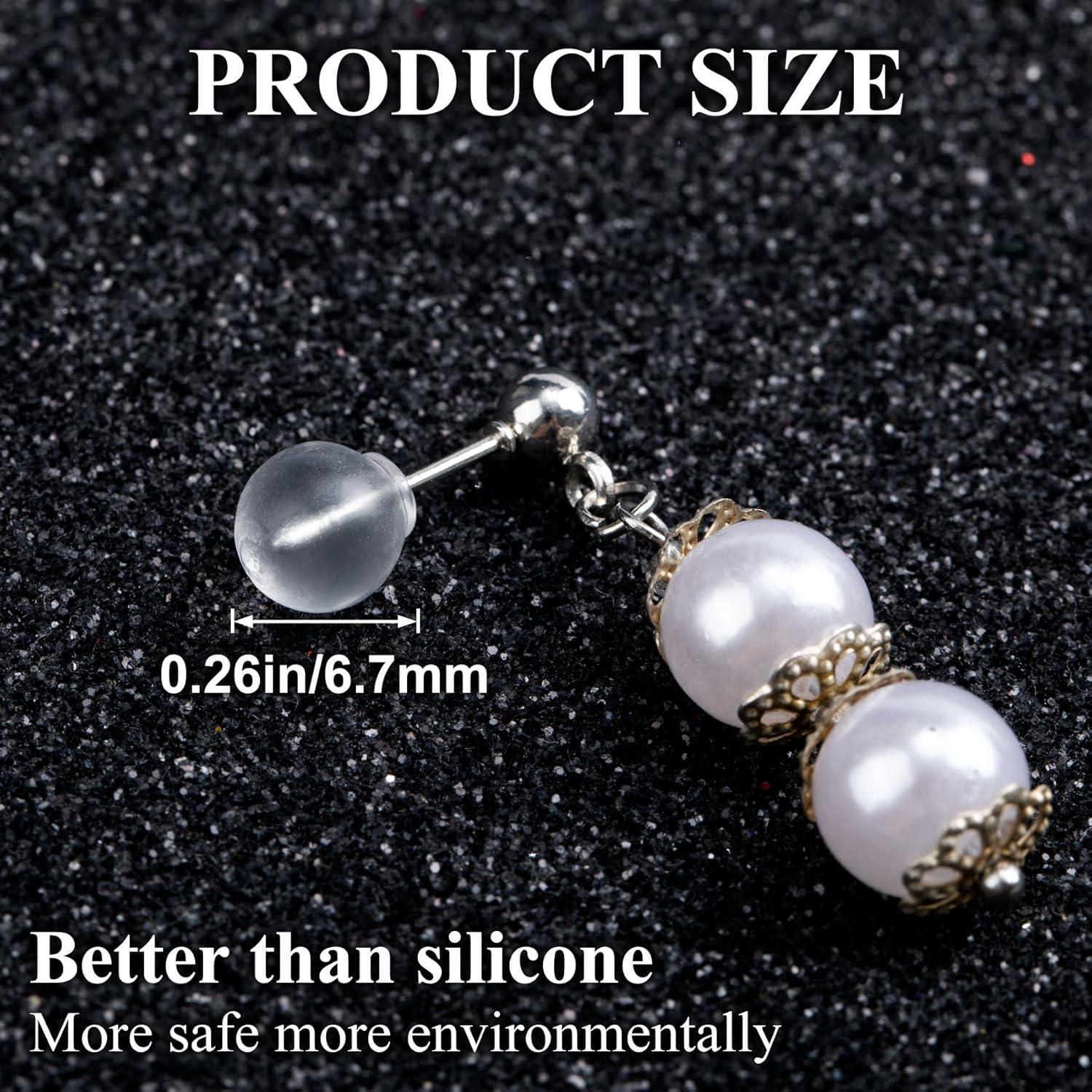 50 Copas de Seguridad Transparentes Alpinleux 6.7mm TPE