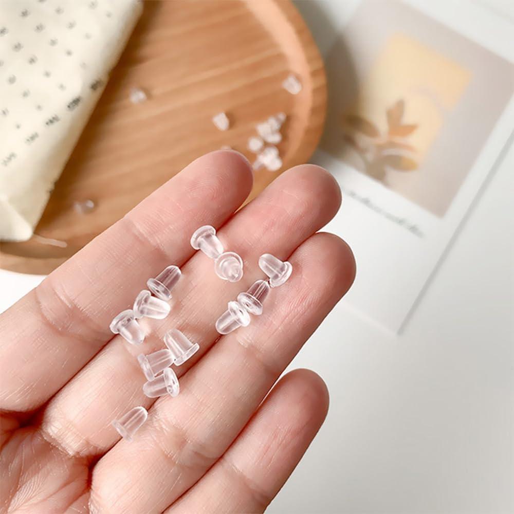 200 Respaldo de Aretes de Silicona Zocita Transparentes 0.51 cm