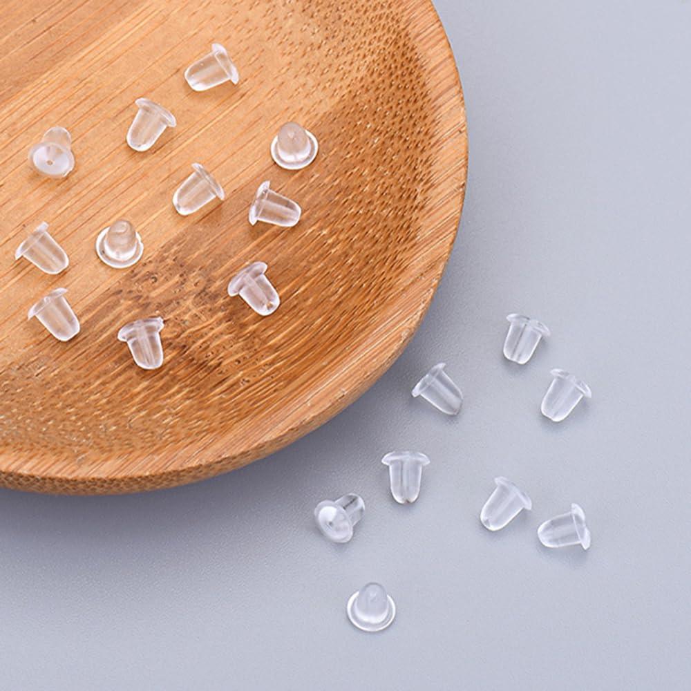 200 Respaldo de Aretes de Silicona Zocita Transparentes 0.51 cm