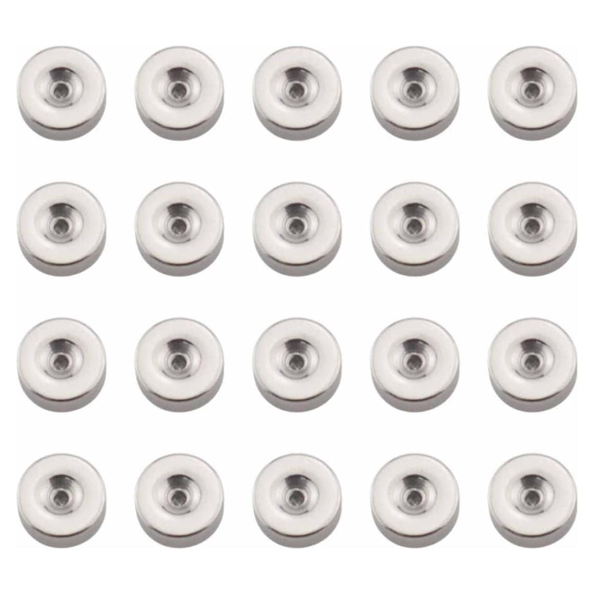 20 Soportes para Pendientes Redondos Ruiwaer Acero Inoxidable