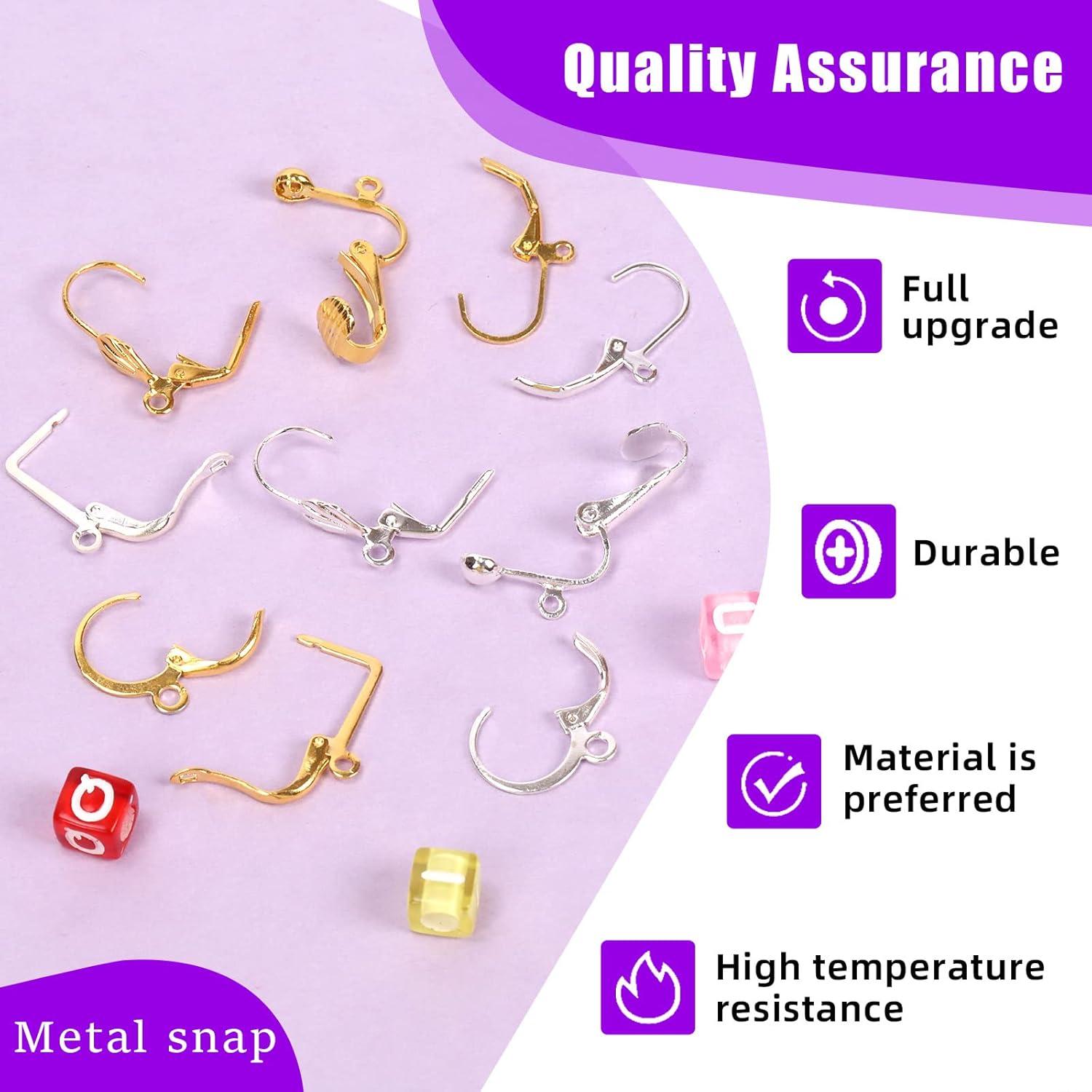 Convertidores de Pendientes Clip-on Swpeet 72Pcs Oro Plata