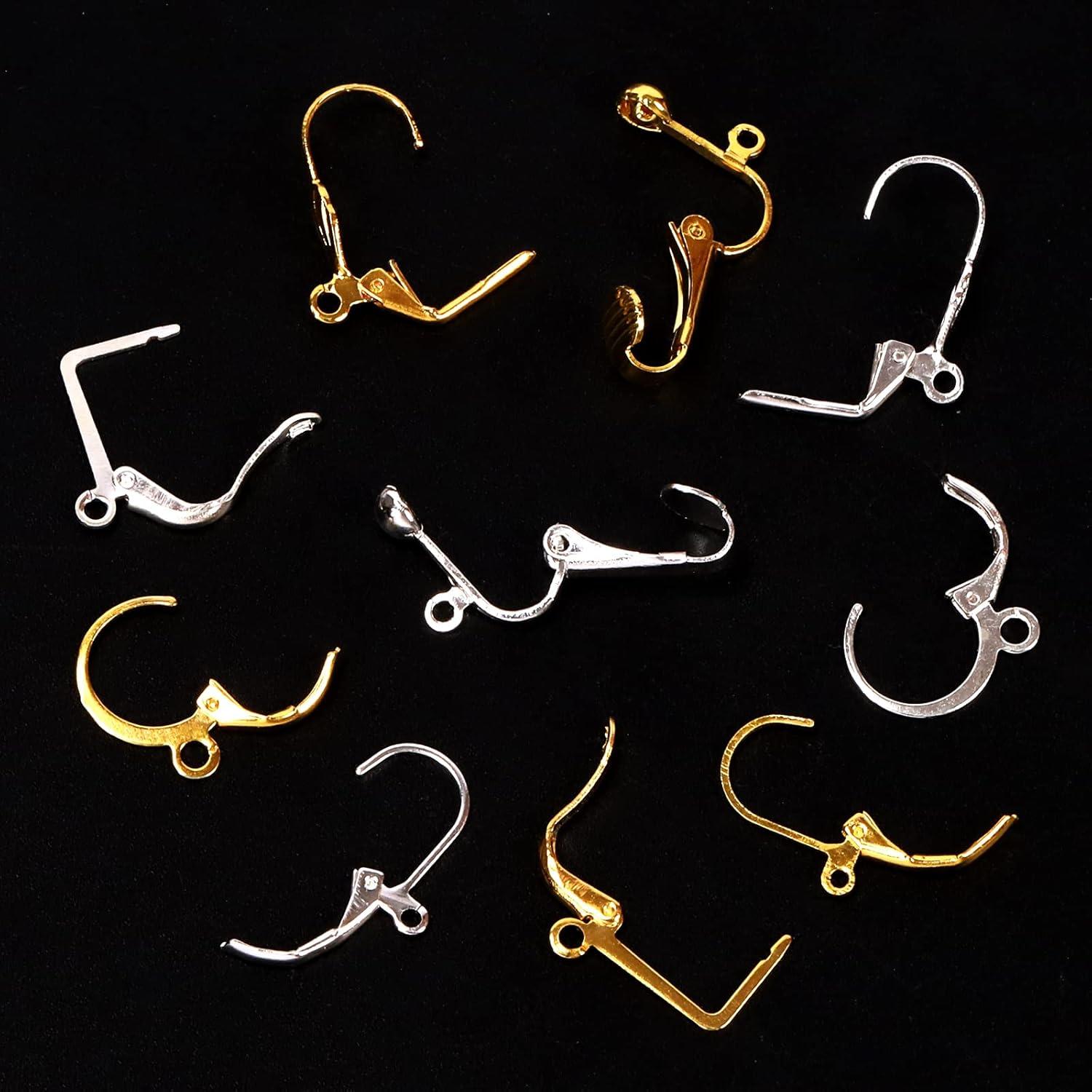 Convertidores de Pendientes Clip-on Swpeet 72Pcs Oro Plata
