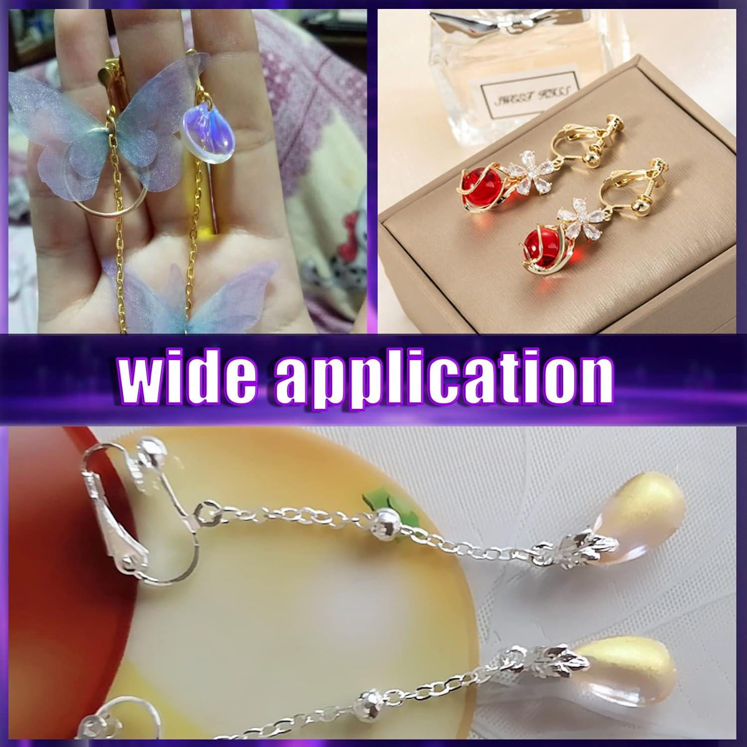 Convertidores de Pendientes Clip-on Swpeet 72Pcs Oro Plata