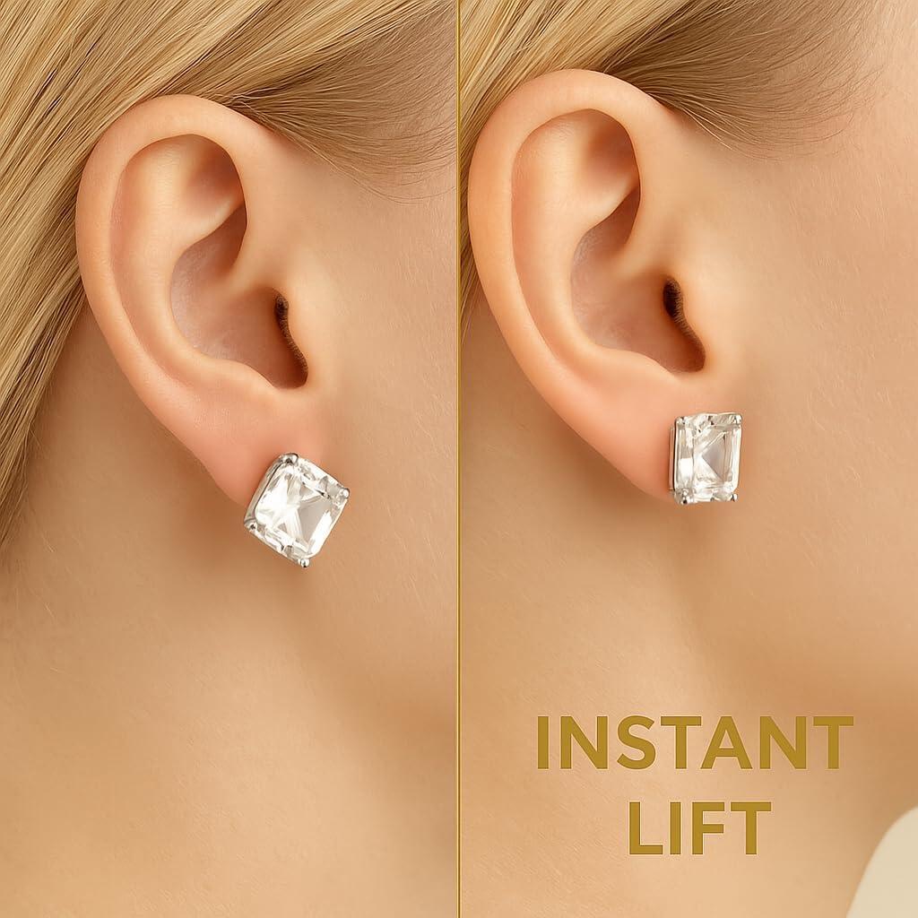 Soportes Elevadores para Pendientes Anchora - Silicona 18K Oro 6 Pcs