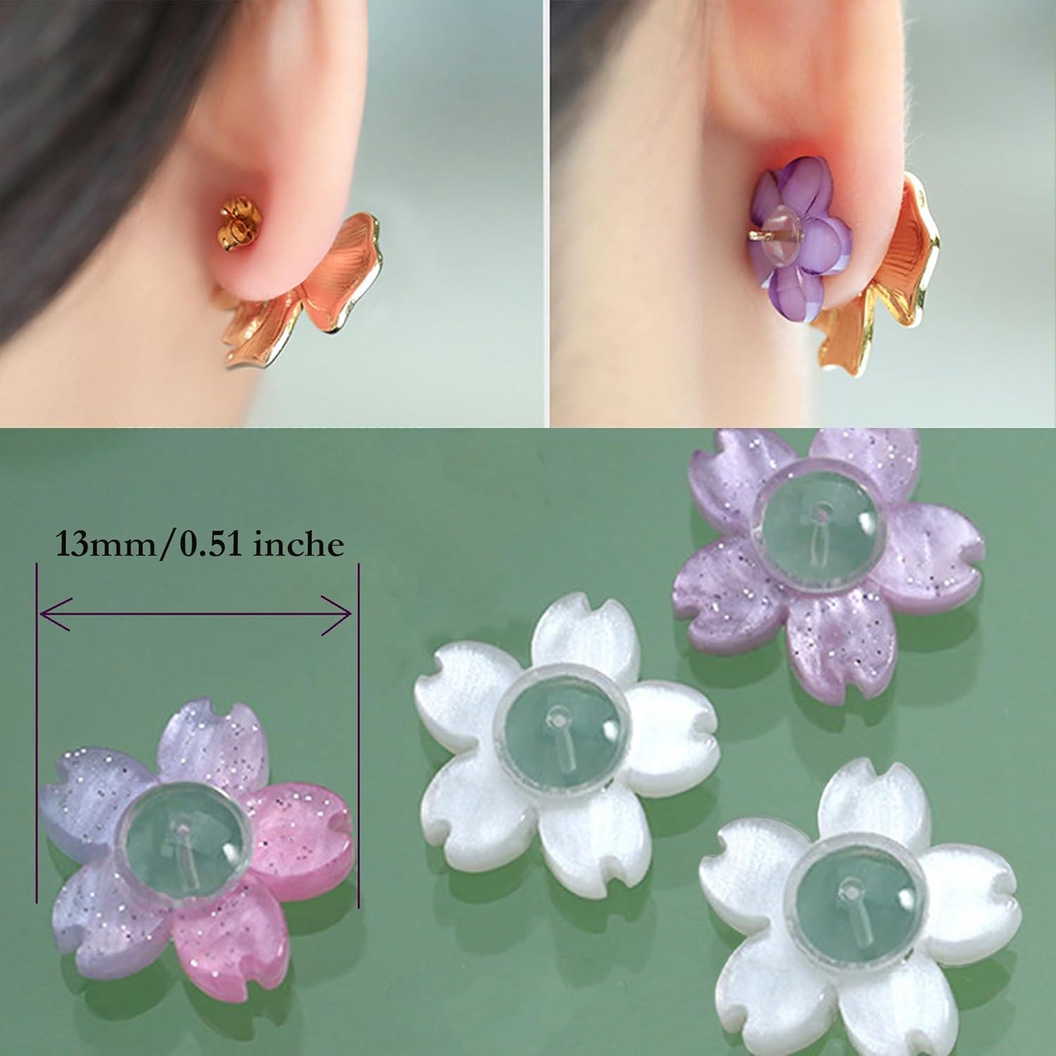 Soporte para Aretes Pesados Melimarry - 6 Piezas Hipoalergénicas Rosa