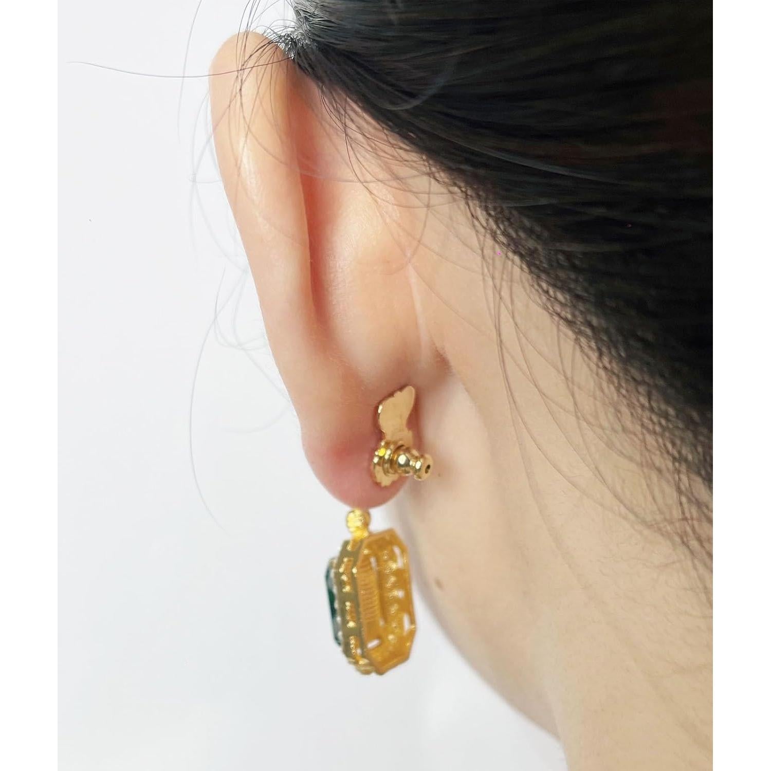 Respaldos de Aretes HAZIFES 6 Pcs Oro 18K Silicona