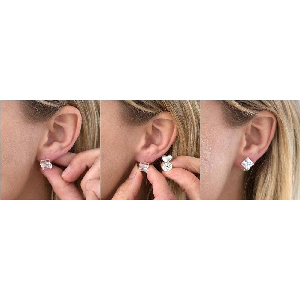 Elevadores de Pendientes Hipoalergénicos Magic Bax - 2 Pares Plata y Oro