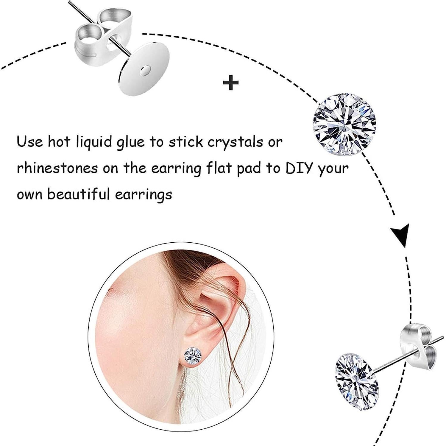 Kit de Aretes DIY N NOROCME 664 Piezas Acero Inoxidable