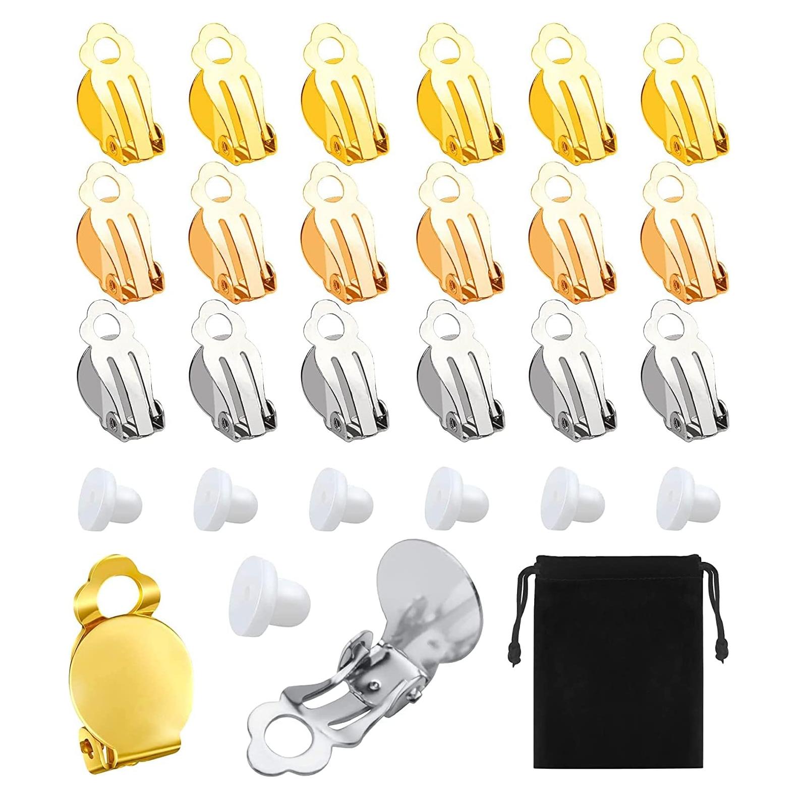 Juego de Aretes Clip No Perforados SANNIX 60 Piezas 3 Colores