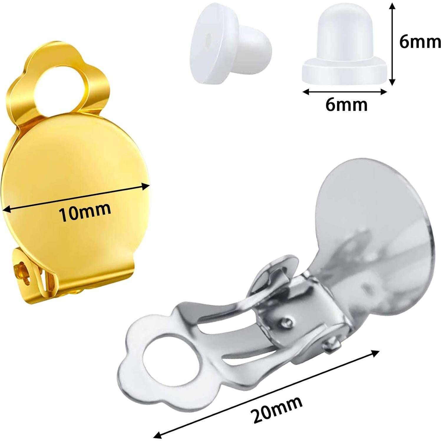 Juego de Aretes Clip No Perforados SANNIX 60 Piezas 3 Colores