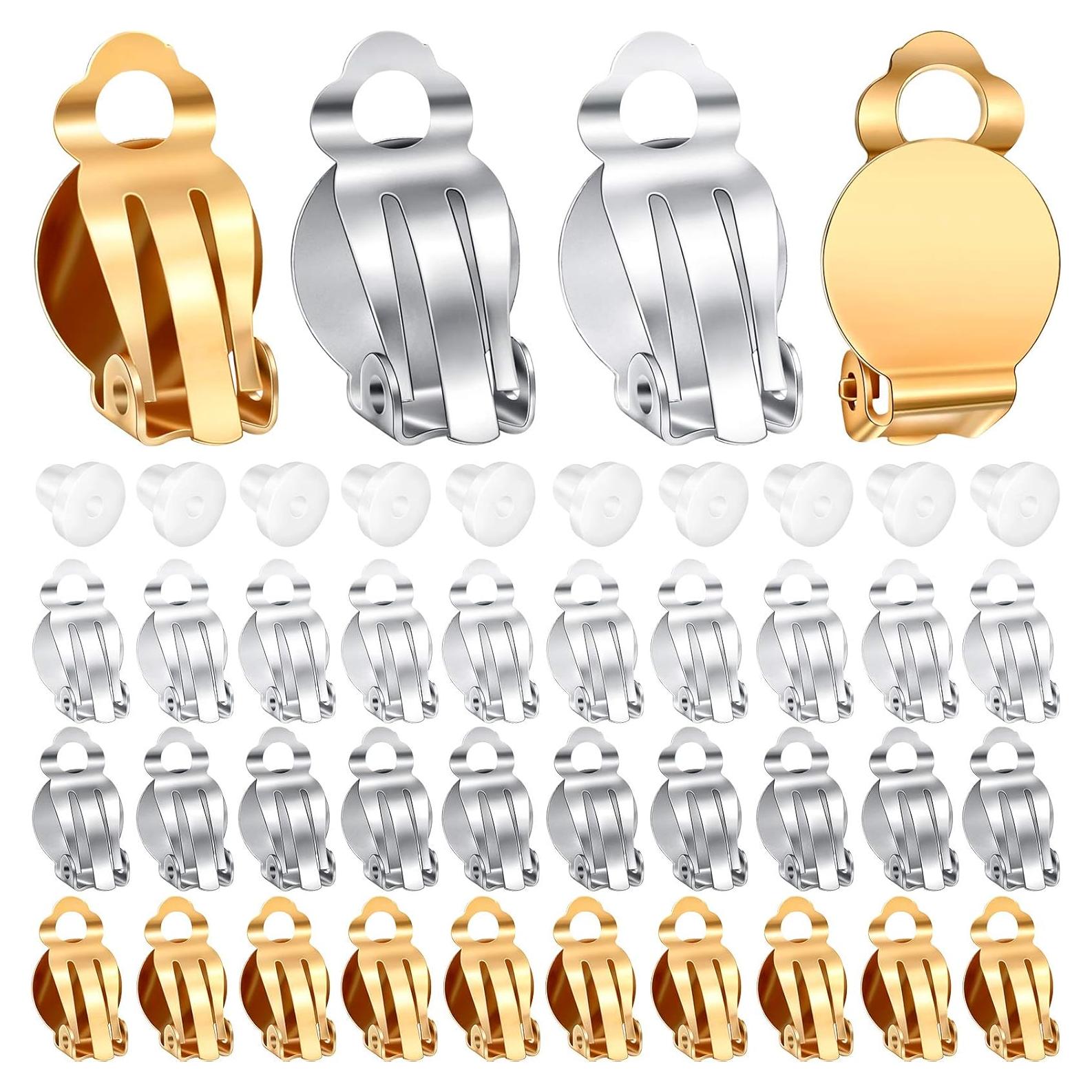 Kit de Joyería Hicarer 350 Piezas Clips y Almohadillas DIY