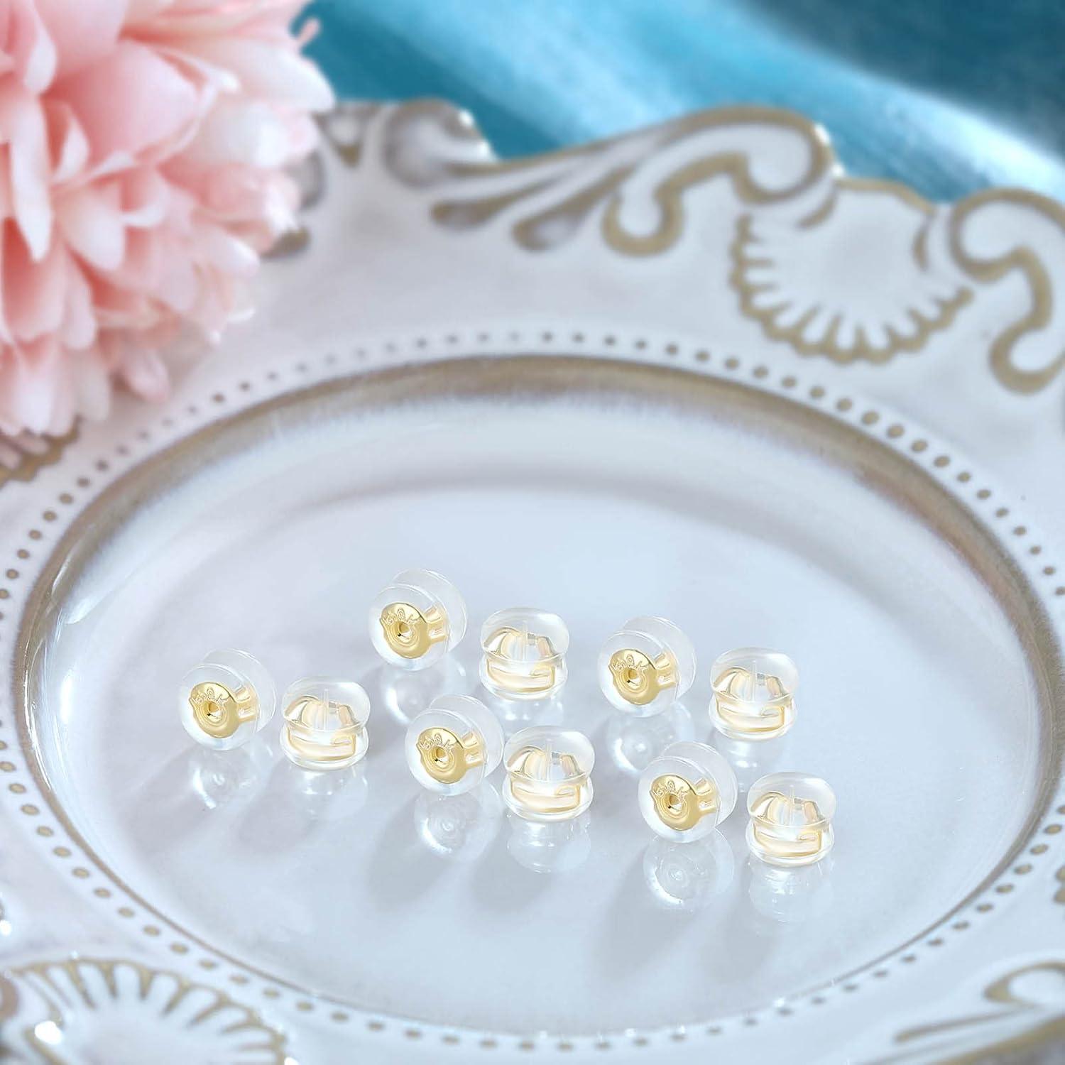 Soportes para Pendientes de Stud Kerryjewl 12 Piezas Oro 18K