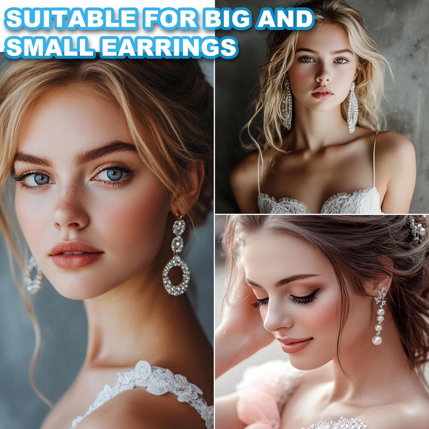 Respaldos de Aretes Hipoalergénicos PATIKIL 12 Pcs Titanio 5x4.5mm