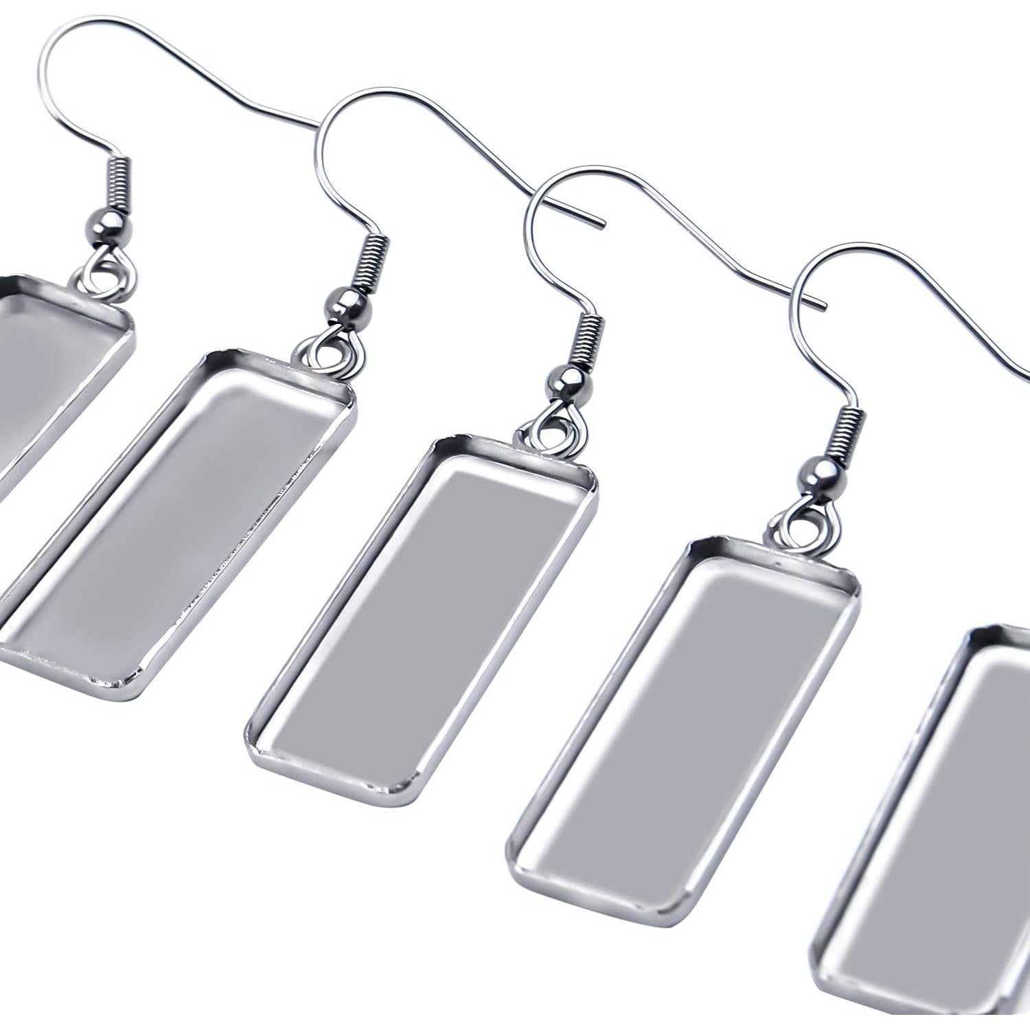 Kit de Pendientes Aylifu de Acero Inoxidable 20 Piezas 10x25mm