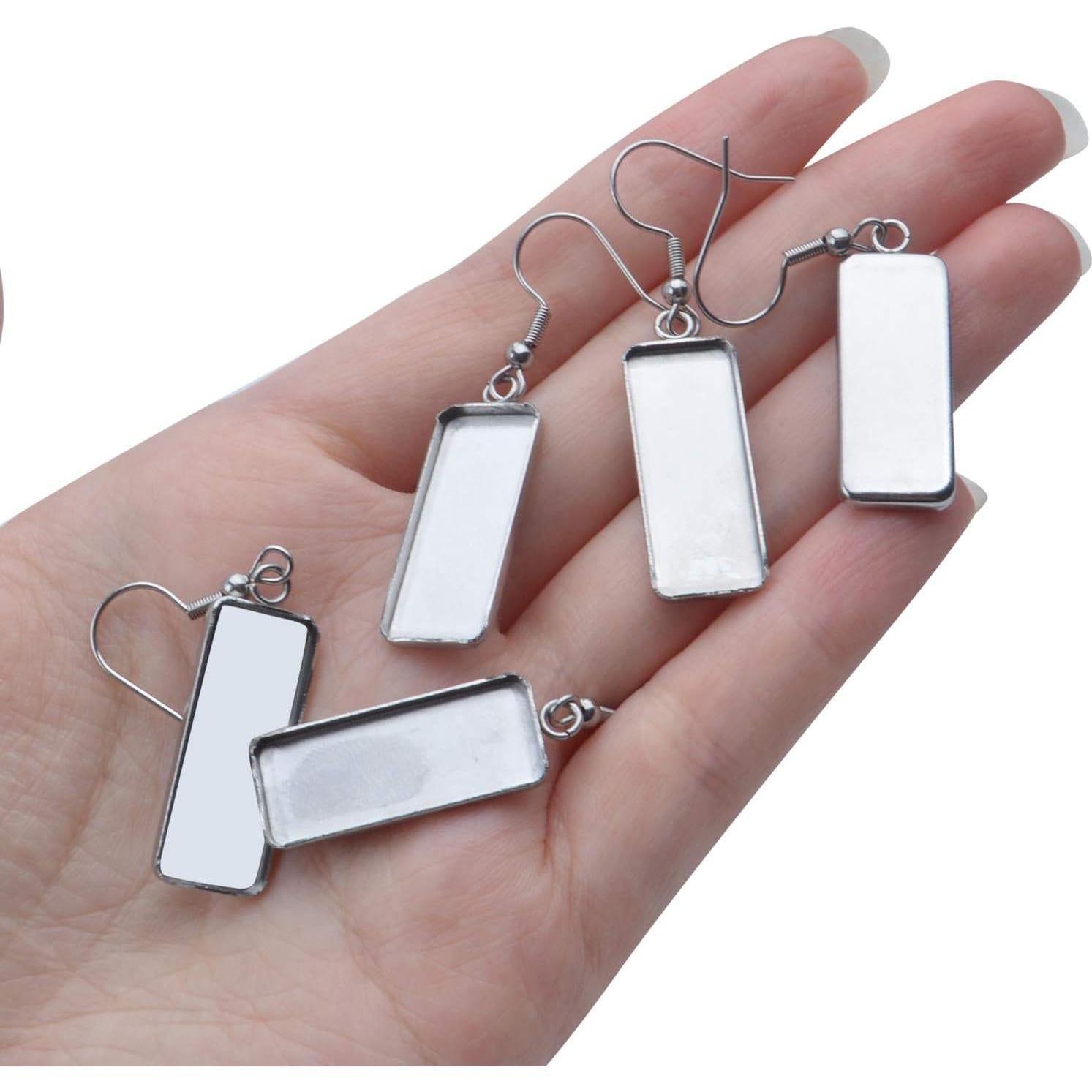 Kit de Pendientes Aylifu de Acero Inoxidable 20 Piezas 10x25mm