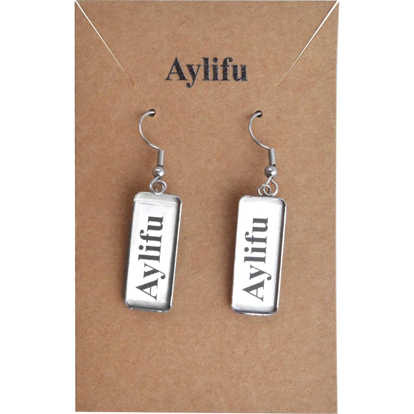 Kit de Pendientes Aylifu de Acero Inoxidable 20 Piezas 10x25mm