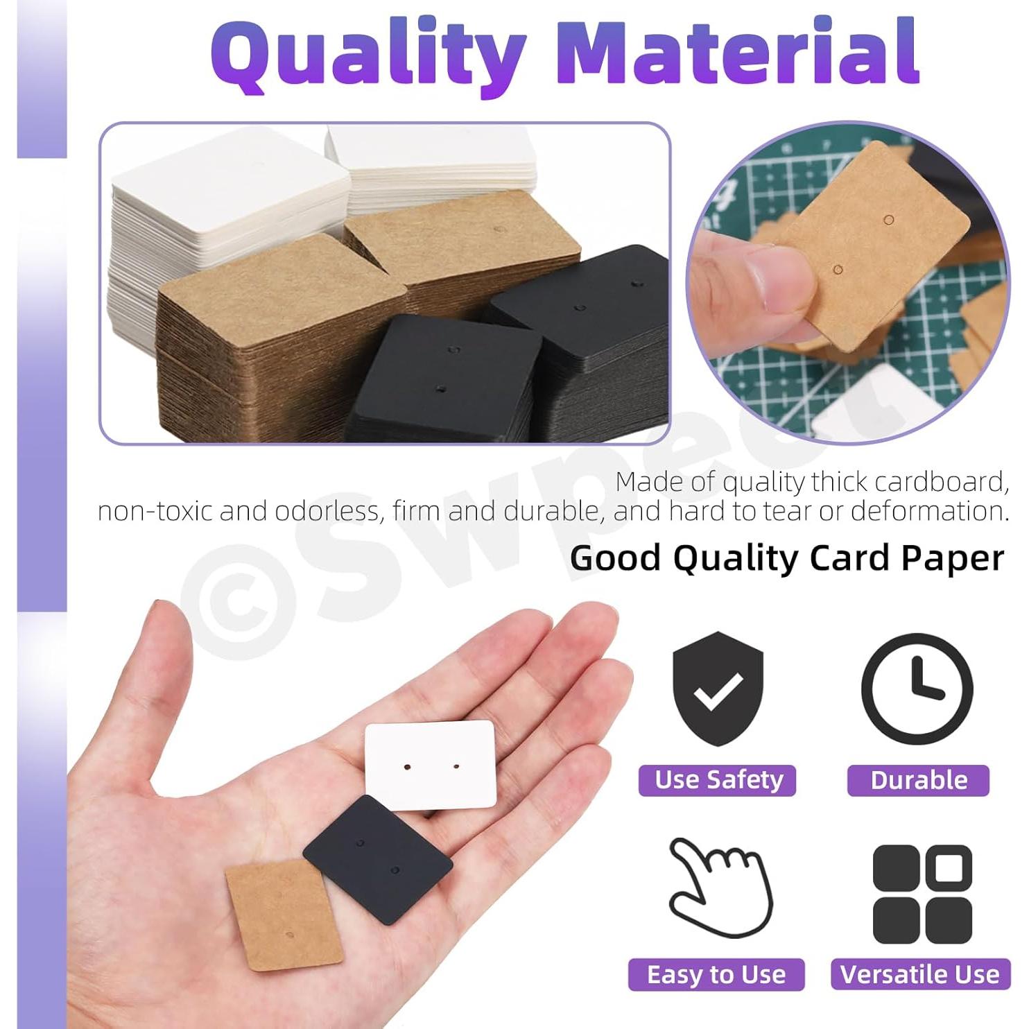 Kit de Tarjetas para Pendientes Swpeet 800Pcs Soportes y Bolsas