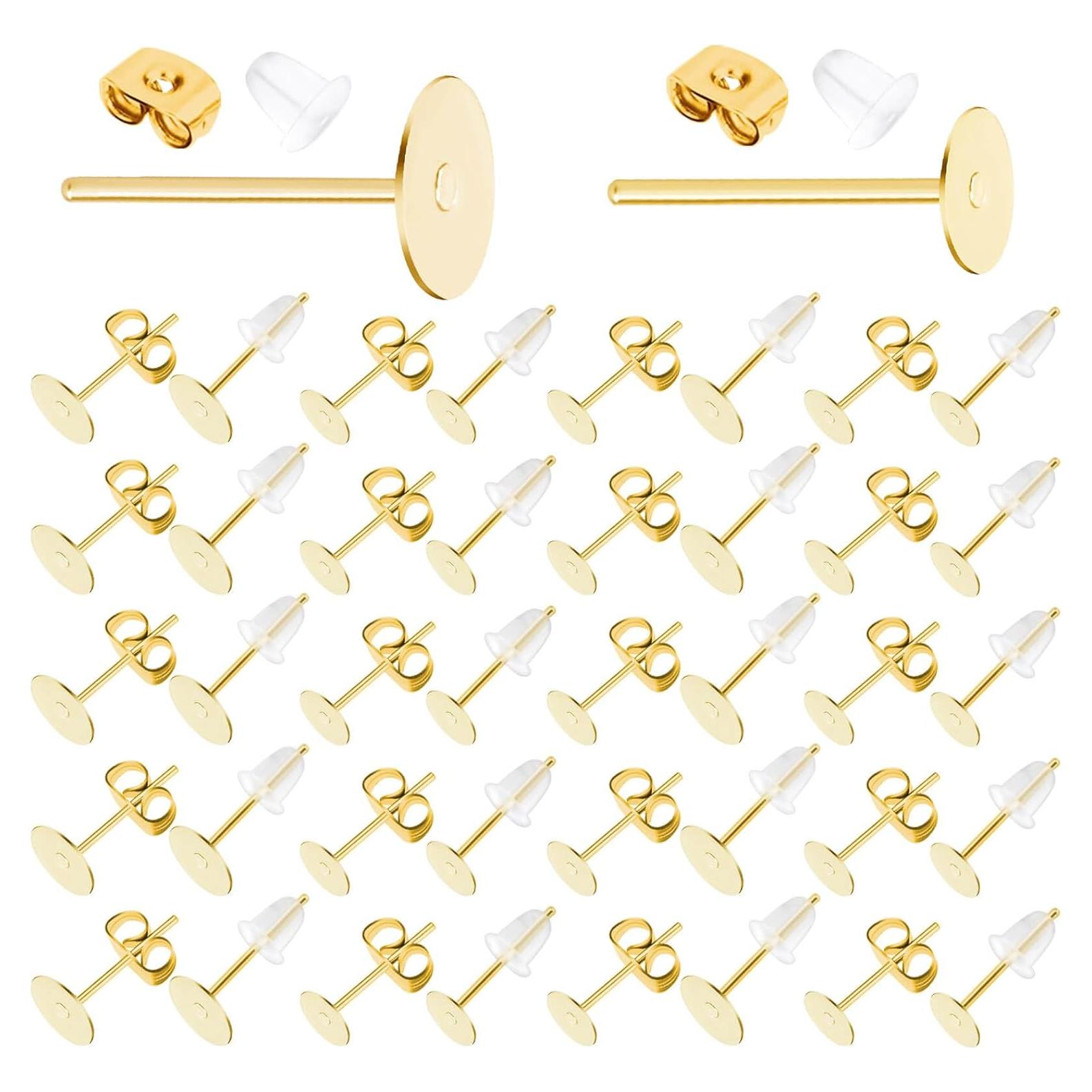 Kit de Fabricación de Aretes Flasoo 1200 Piezas Acero Inoxidable