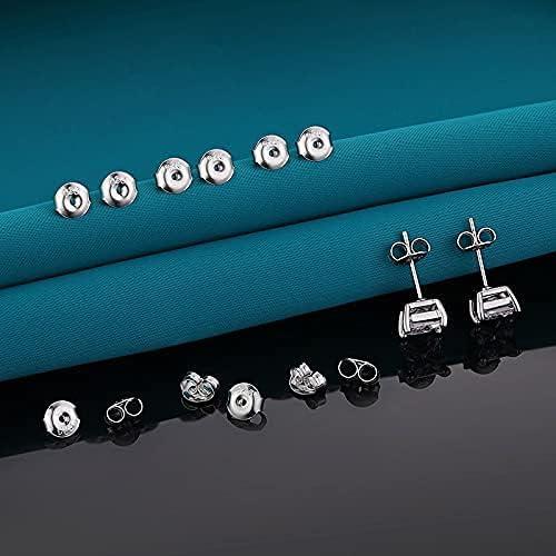 16 Piezas Respaldos de Pendientes Catinee Plata 925 Oro 14k