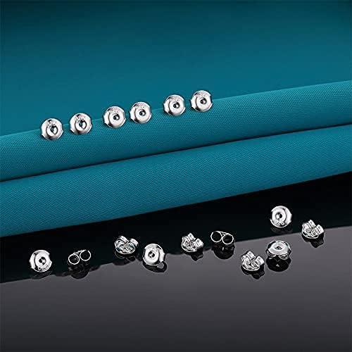 16 Piezas Respaldos de Pendientes Catinee Plata 925 Oro 14k