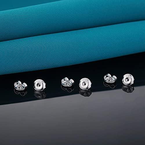 16 Piezas Respaldos de Pendientes Catinee Plata 925 Oro 14k