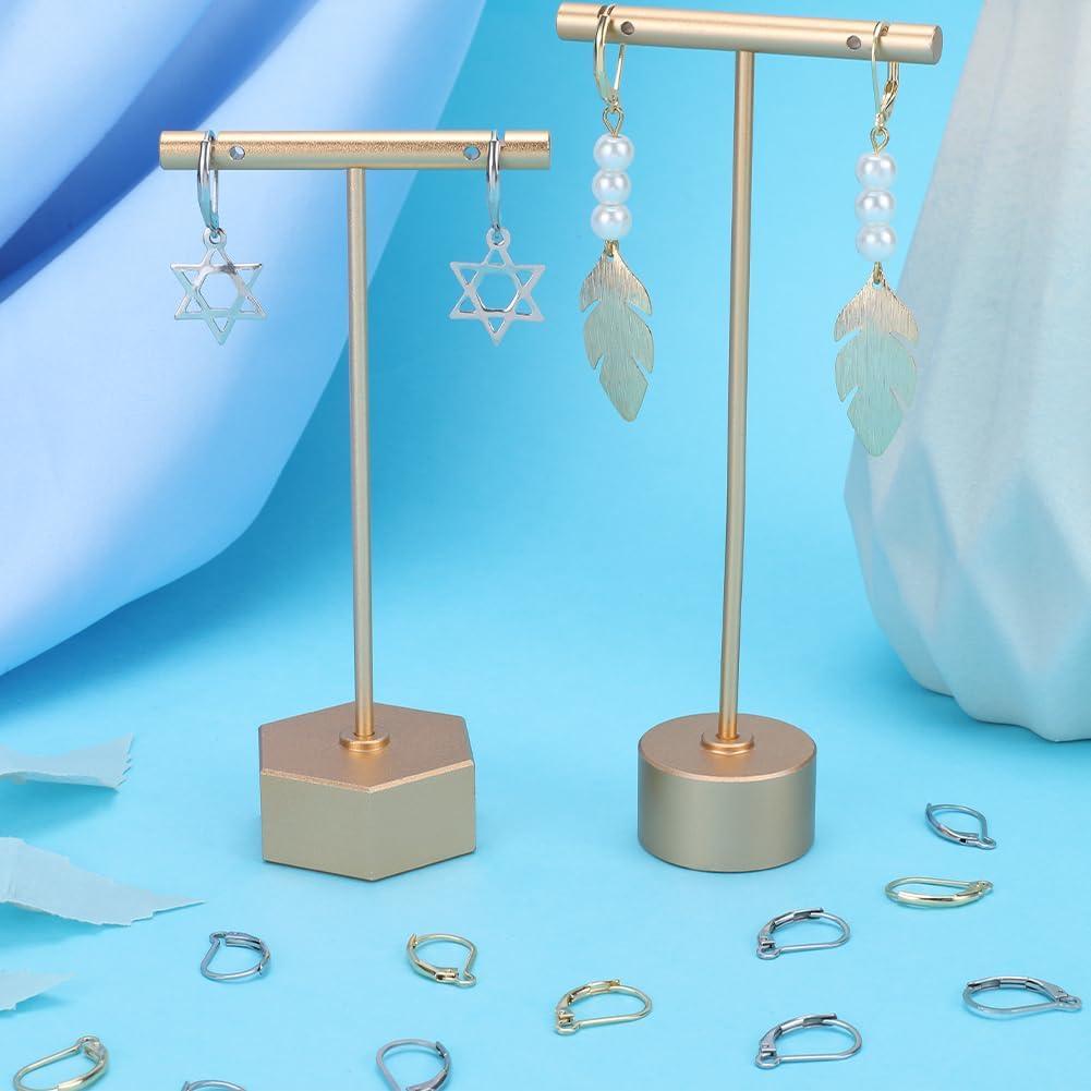 Ganchos de Pendientes de Palanca SUNNYCLUE 100Pcs Acero Inoxidable