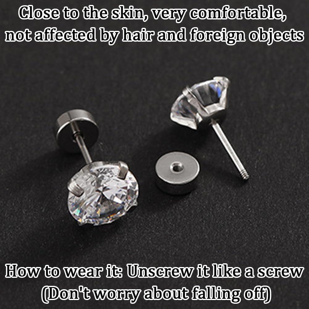 Beebeecraft 50Pcs Respaldos de Arete 20G Acero Inoxidable